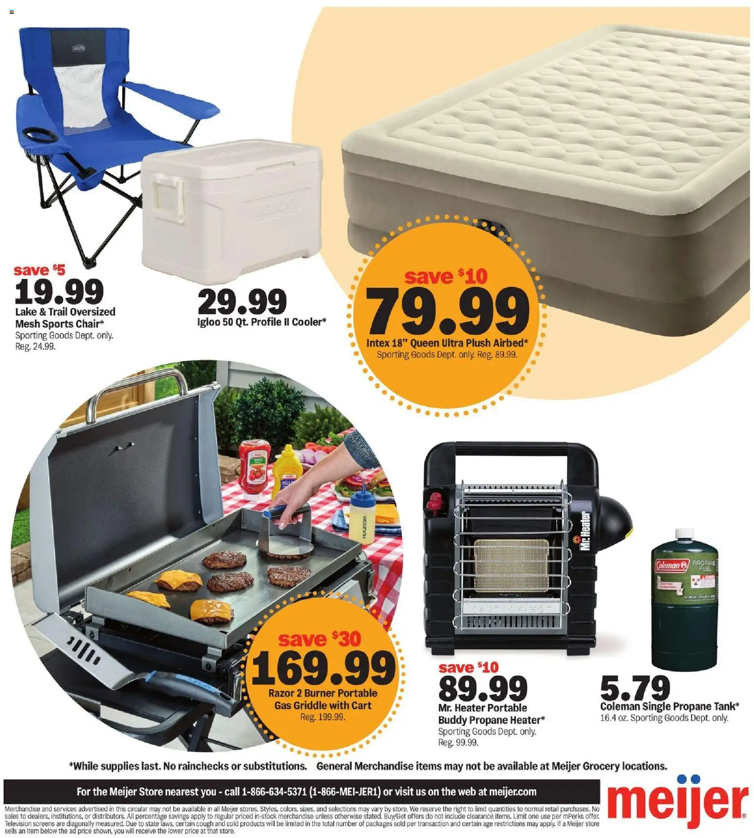 Meijer Halloween deals - valid from 29.10.2025 | Page: 11 | Products: Griddle, Television