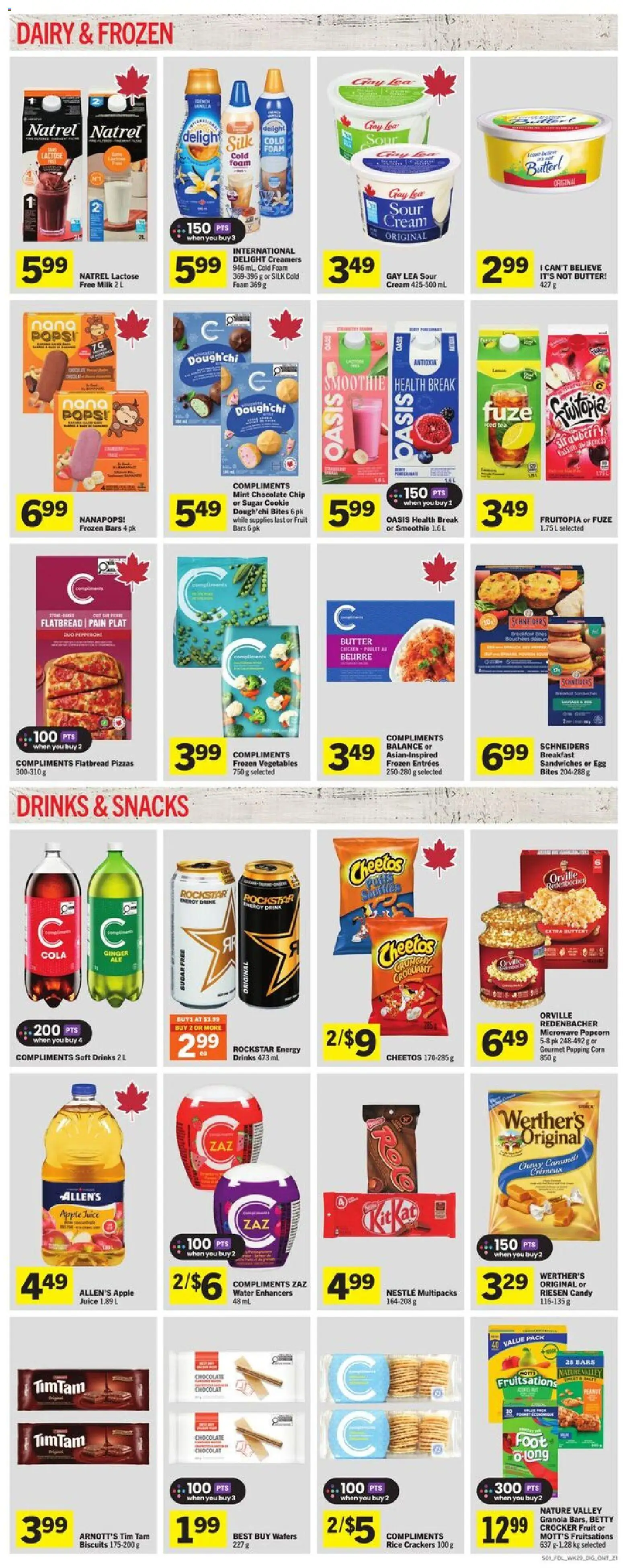 Foodland flyer valid from 13.11.2025 | Page: 7 | Products: Cream, Milk, Chocolate, Chicken