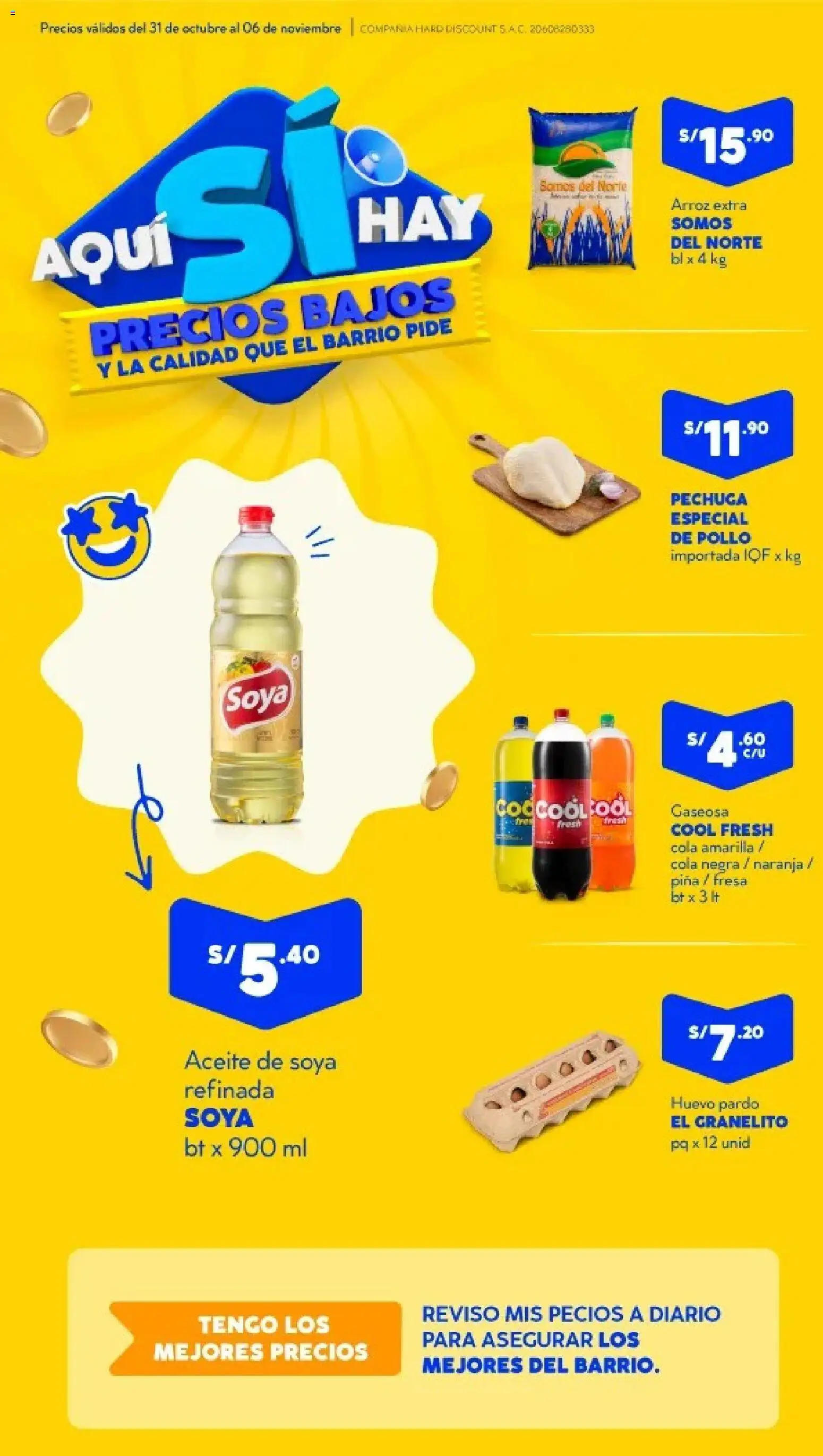 Catálogo Mass válido desde 31.10.2025 | Página: 1 | Productos: Aceite, Arroz, Piña
