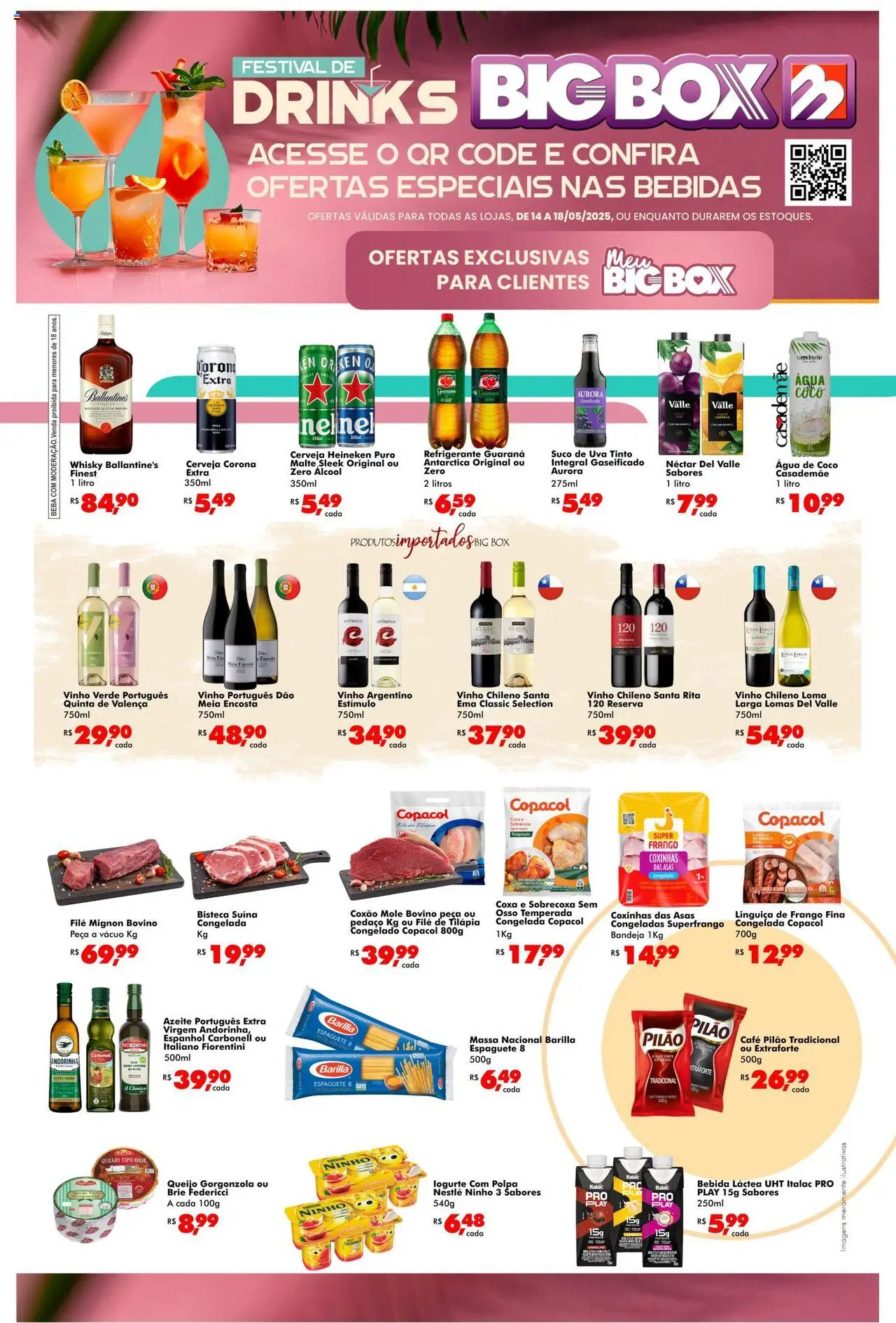 Big Box Folheto - válido de 14.05.2025 | Página: 1 | Produtos: Espaguete, Guaraná, Heineken, Bebida