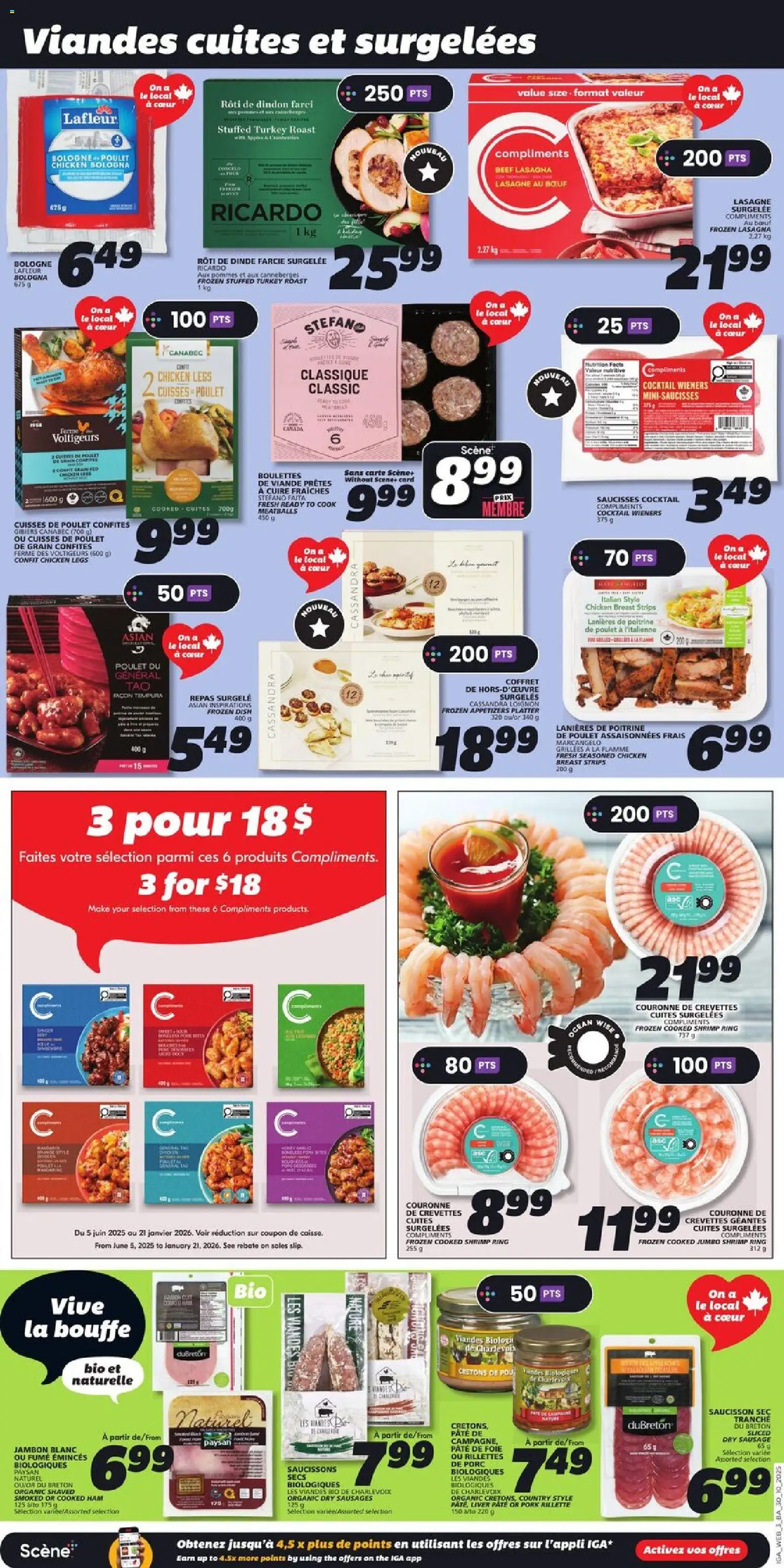 IGA flyer valid from 30.10.2025 | Page: 5 | Products: Turkey, Ham, Chicken, Pork