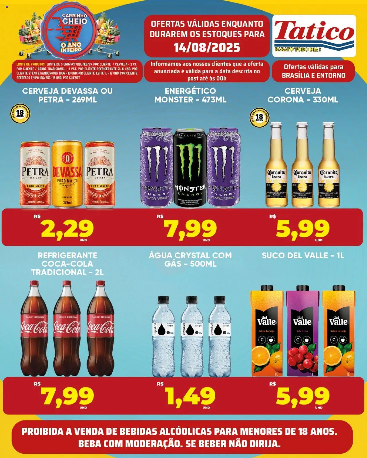 Tatico Folheto - válido de 15.08.2025 | Página: 40 | Produtos: Pó, Energético, Carrinho, Monster