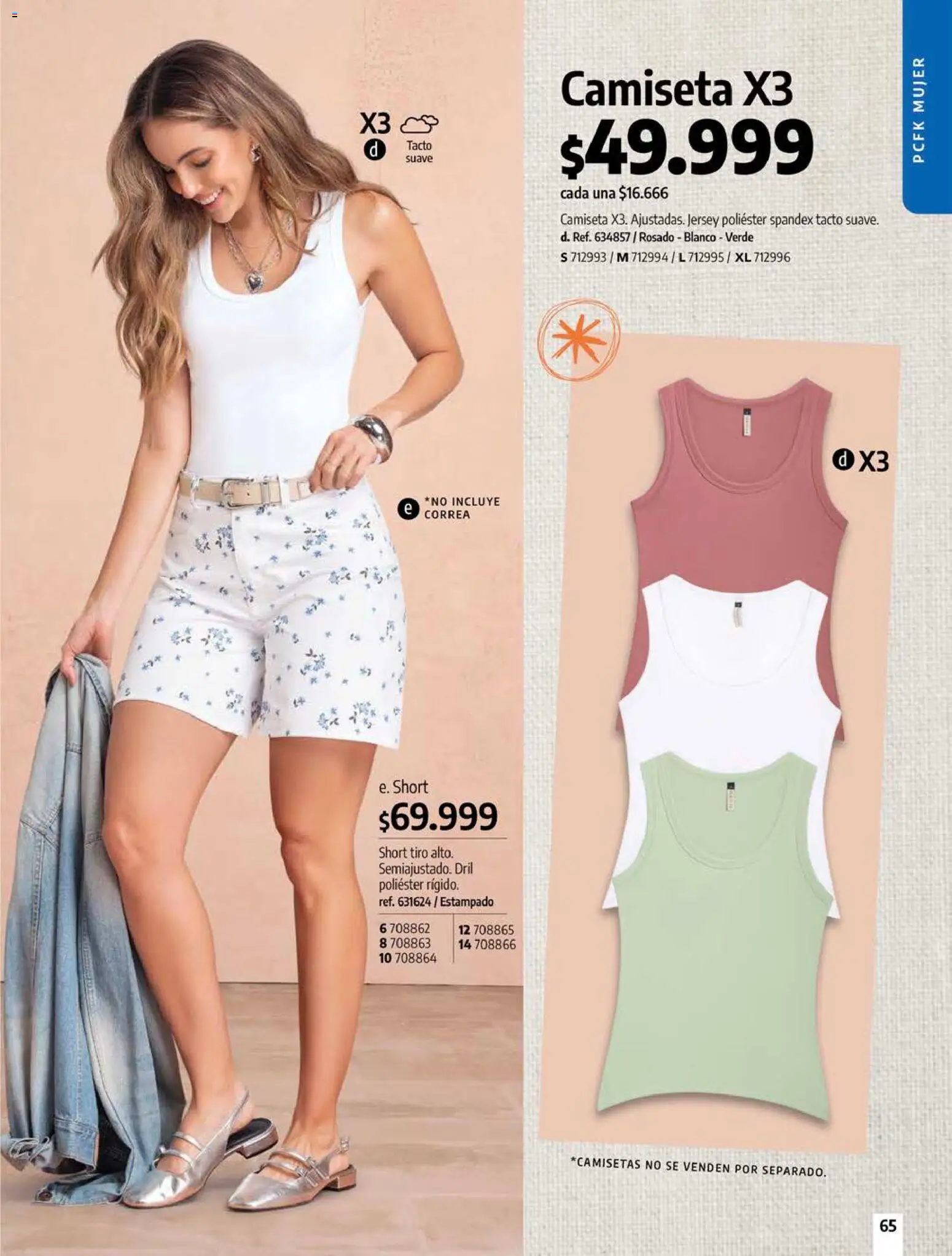 Pacifika revista - valida desde el 01.08.2026 | Página: 65 | Productos: Short, Camiseta