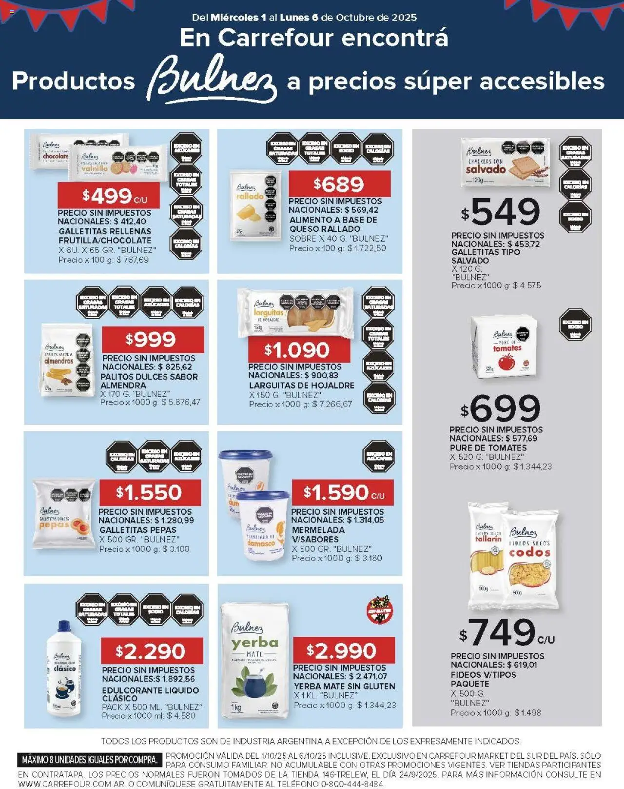 Carrefour - Ofertas - Chubut │ válido desde el 01.10.2025 | Página: 47 | Productos: Sobre, Almendras, Chocolate, Mermelada