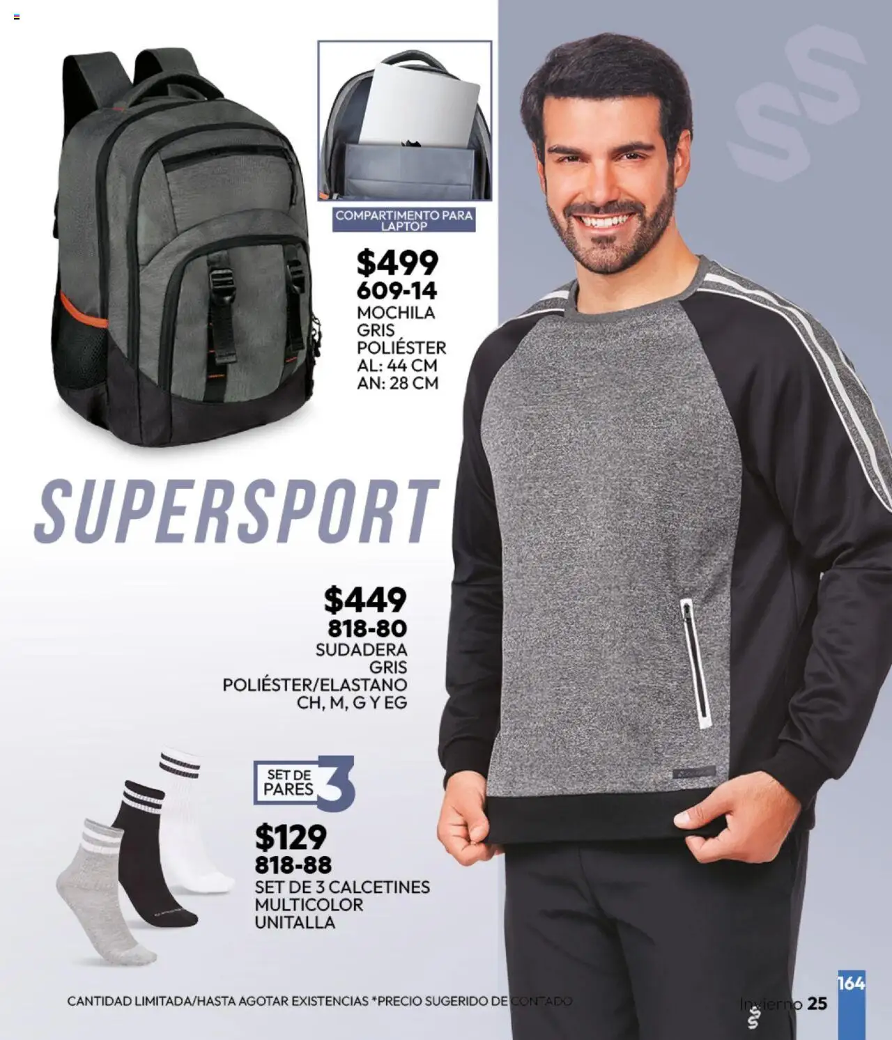 Nuevas ofertas de Cklass válidas en toda la República Mexicana desde el 16.09.2025. ¡Encuentra las mejores ofertas en Cklass - Catálogo Invierno Sportbrands! | Página: 165 | Productos: Mochila, Sudadera