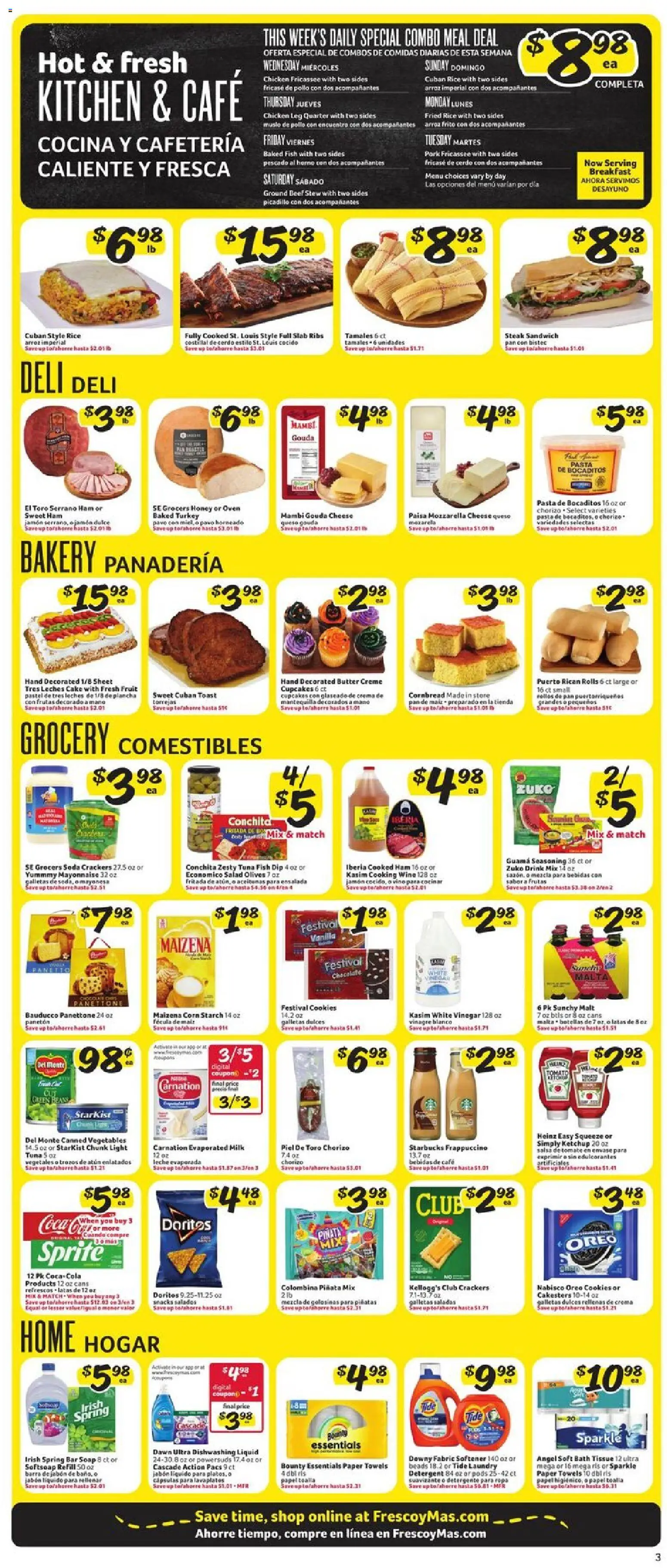 Fresco y Más Weekly Ad - valid from 29.10.2025 | Page: 4 | Products: Wine, Soap, Detergent, Cookies