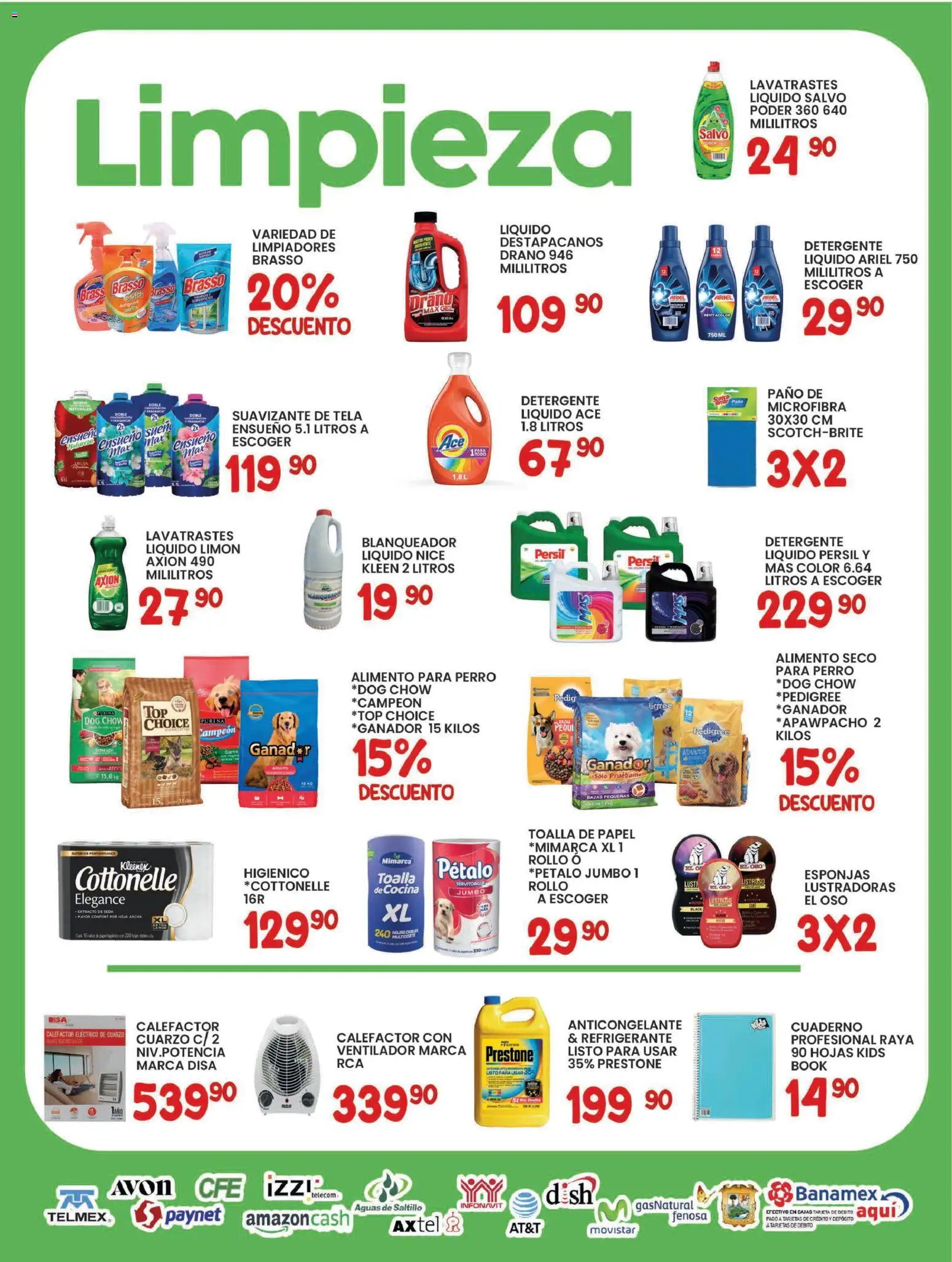 Nuevas ofertas de Alsuper válidas en toda la República Mexicana desde el 20.01.2026. ¡Encuentra las mejores ofertas en Alsuper folleto Saltillo! | Página: 5 | Productos: Detergente, Ventilador, Cuaderno, Notebook