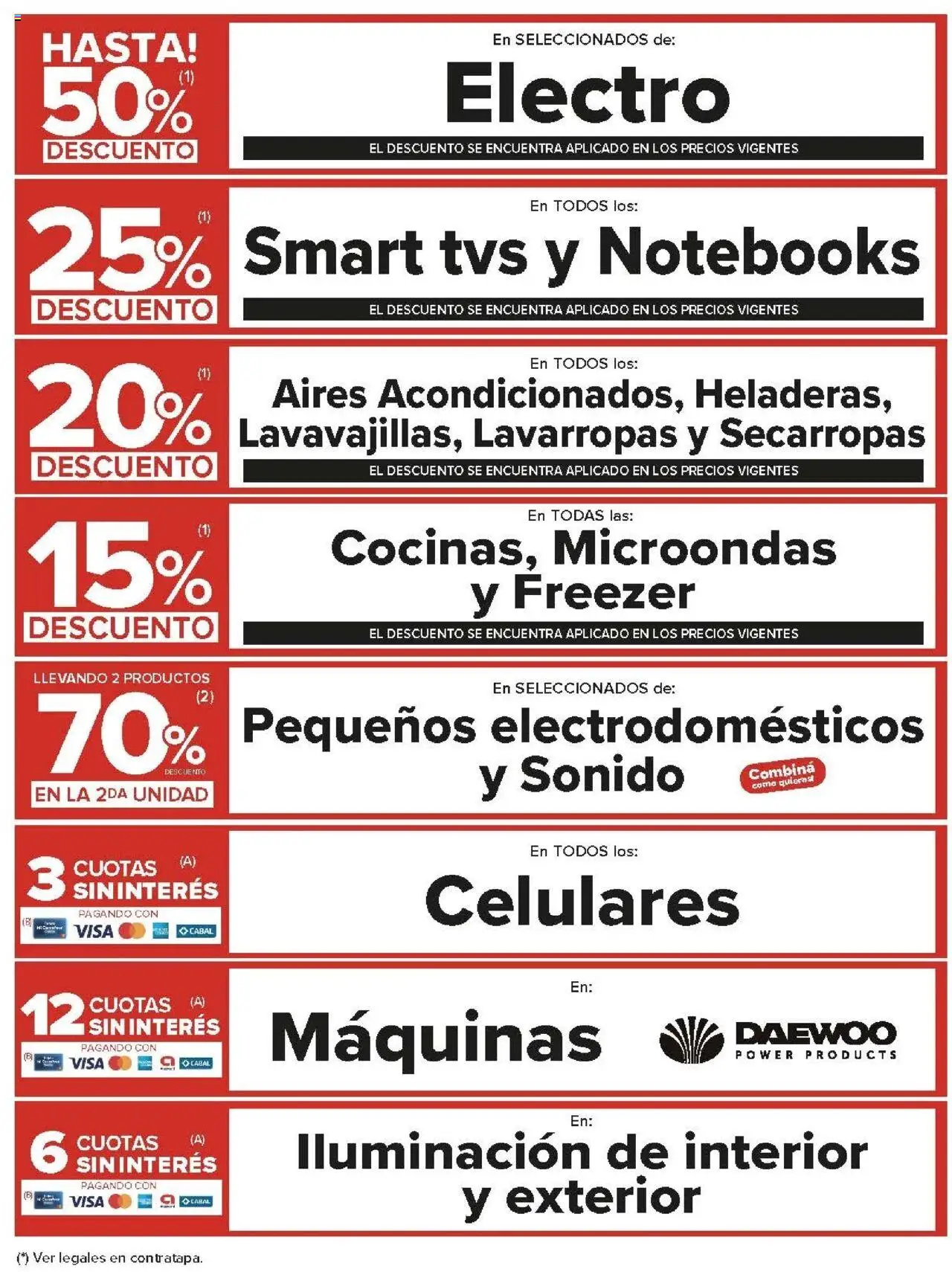Carrefour ofertas - Córdoba │ válido desde el 19.08.2025 | Página: 23 | Productos: Lavarropas, Microondas, Freezer