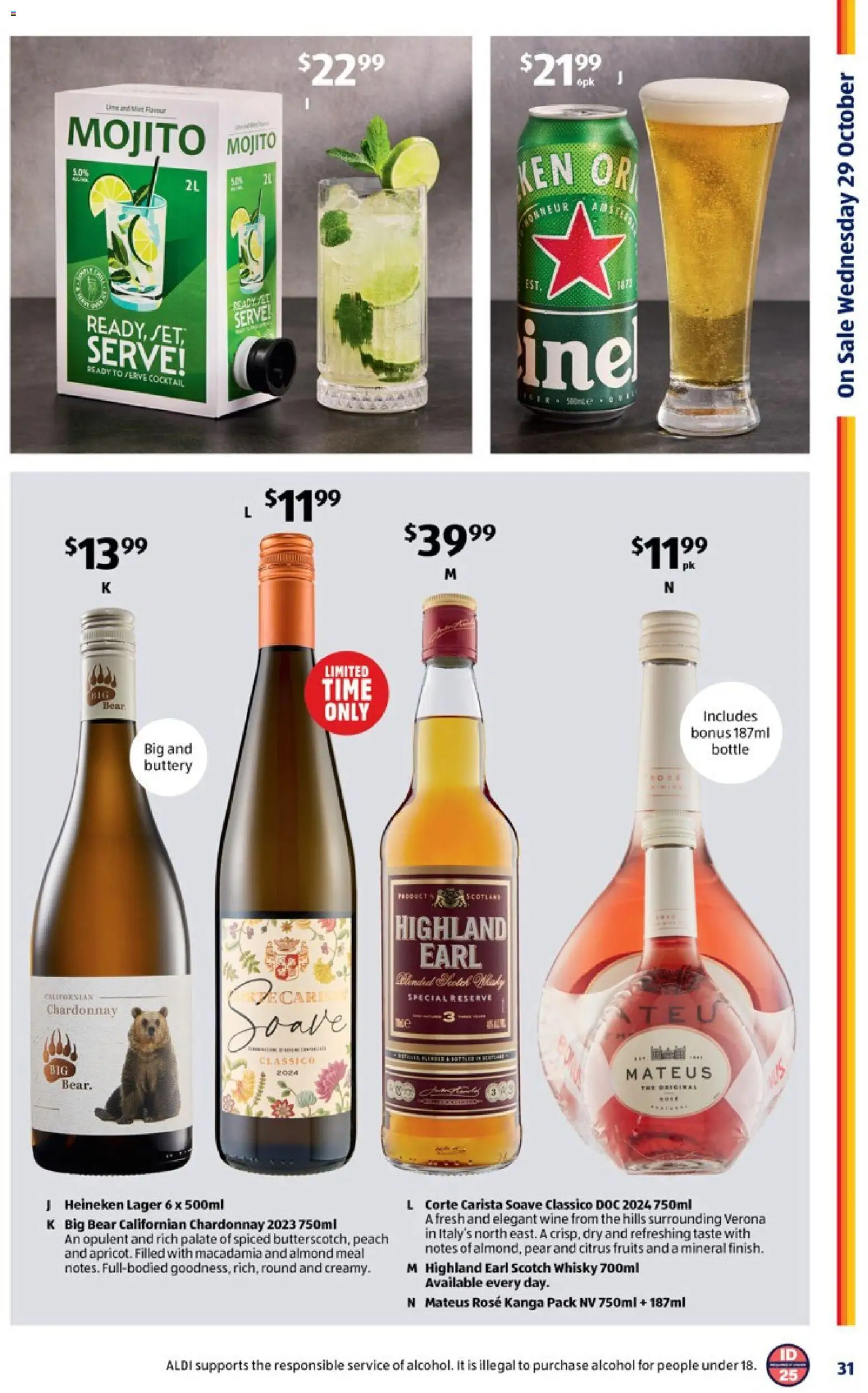 Aldi catalogue - valid from 29.10.2025 | Page: 31 | Products: Fruits, Scotch, Peach, Pear