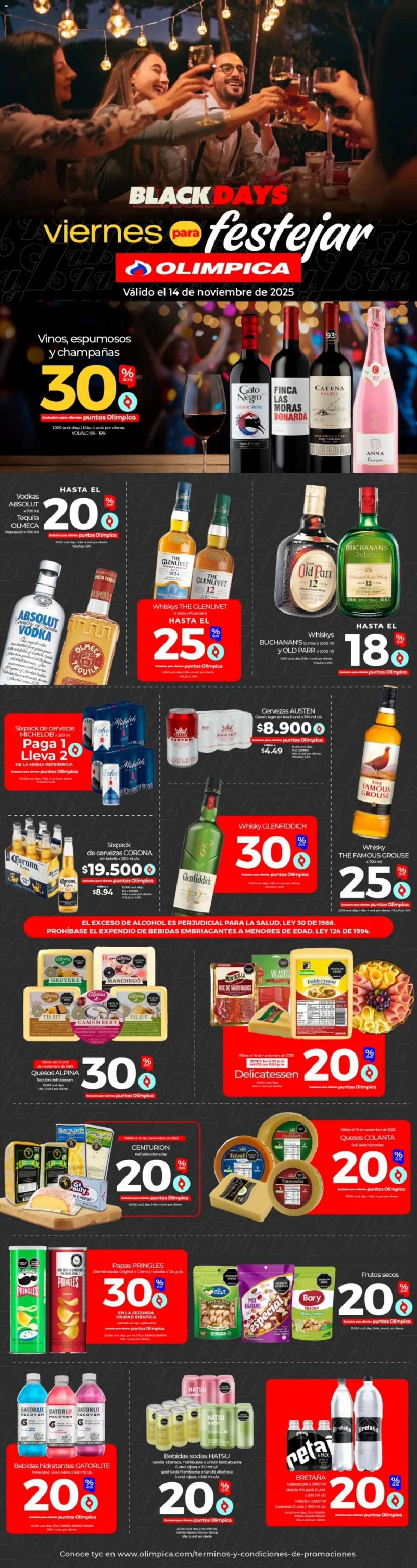 Olímpica revista - valida desde el 14.11.2025 | Página: 1 | Productos: Whisky, Fresa, Uva, Tintura