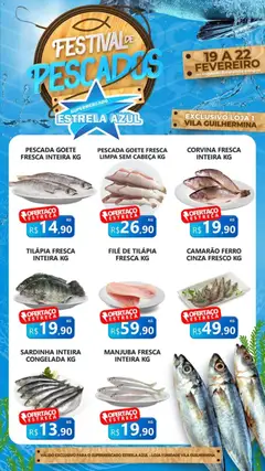 Estrela Azul - Ofertas Festival de Pescados - Pré-Visualização do folheto da loja Estrela Azul, válido de 19.02.2026
