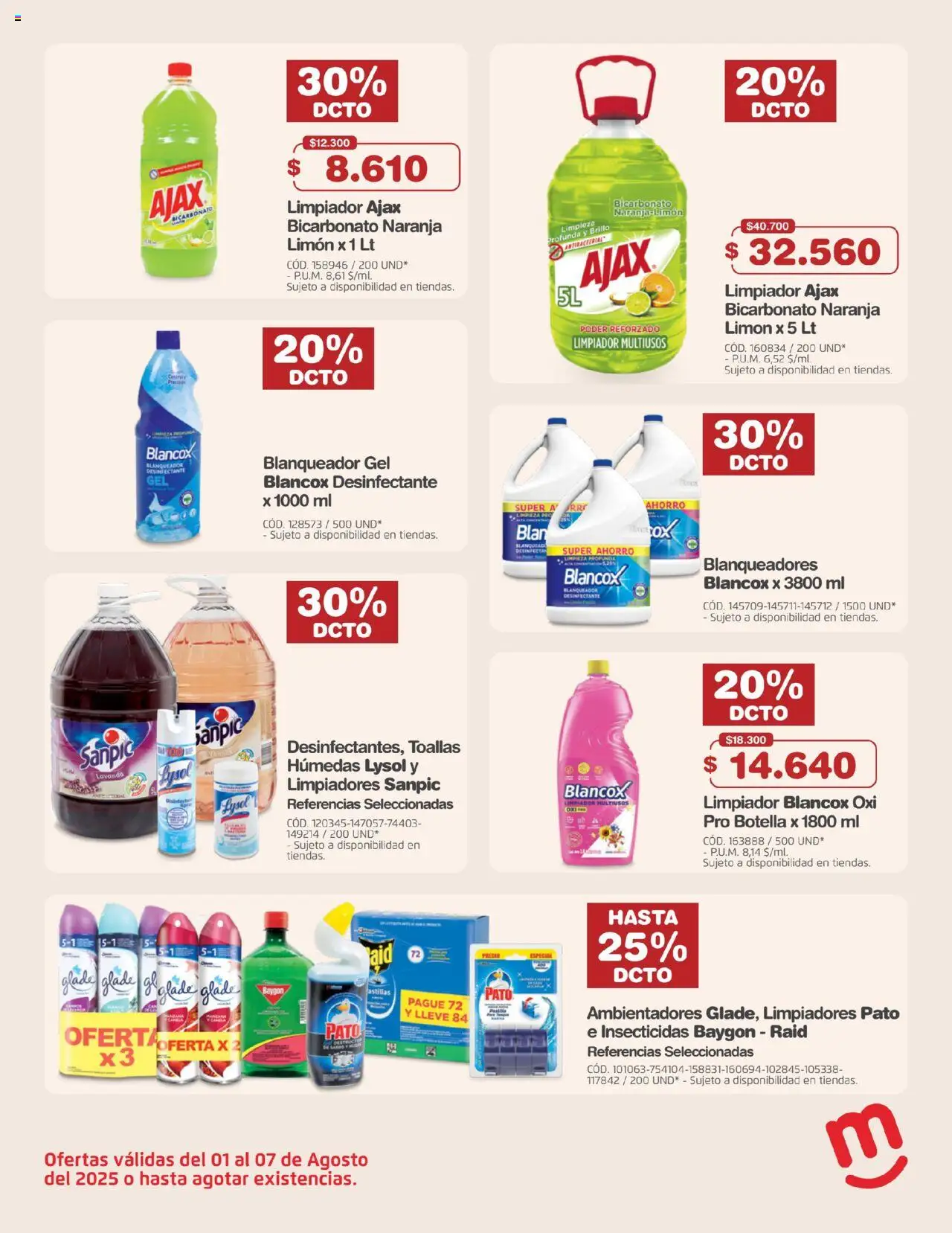 Makro revista - valida desde el 01.08.2025 | Página: 24 | Productos: Brillo, Limpiador, Toallas, Desinfectante