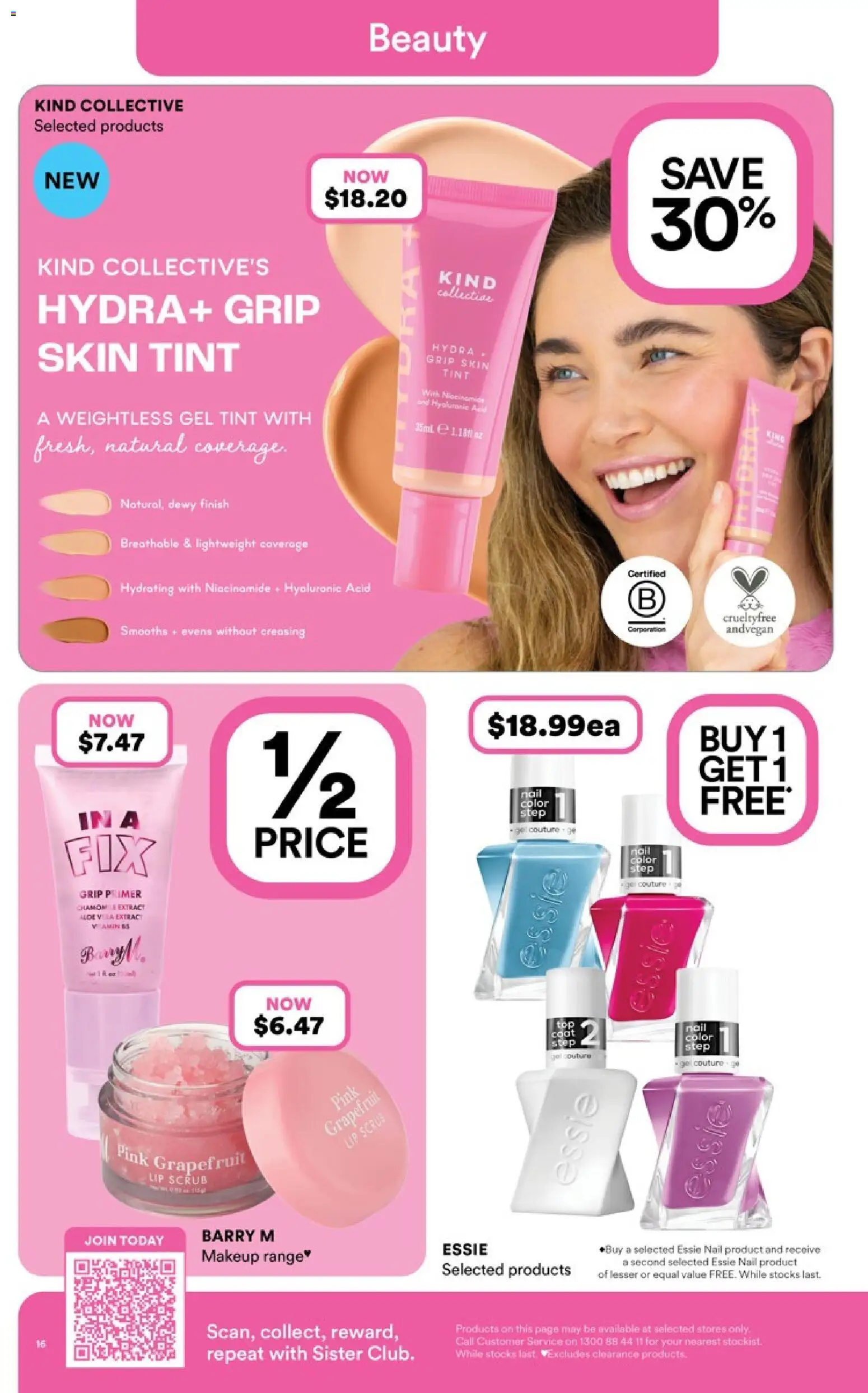 Priceline Pharmacy catalogue - valid from 05.03.2026 | Page: 16 | Products: Scrub, Makeup, Grapefruit, Coat