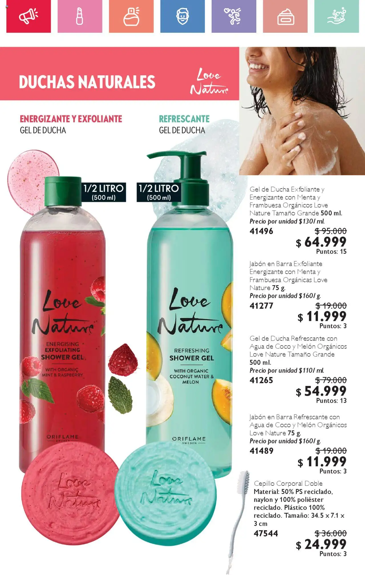 Oriflame revista - valida desde el 02.08.2025 | Página: 62 | Productos: Agua, Melón, Cepillo, Coco