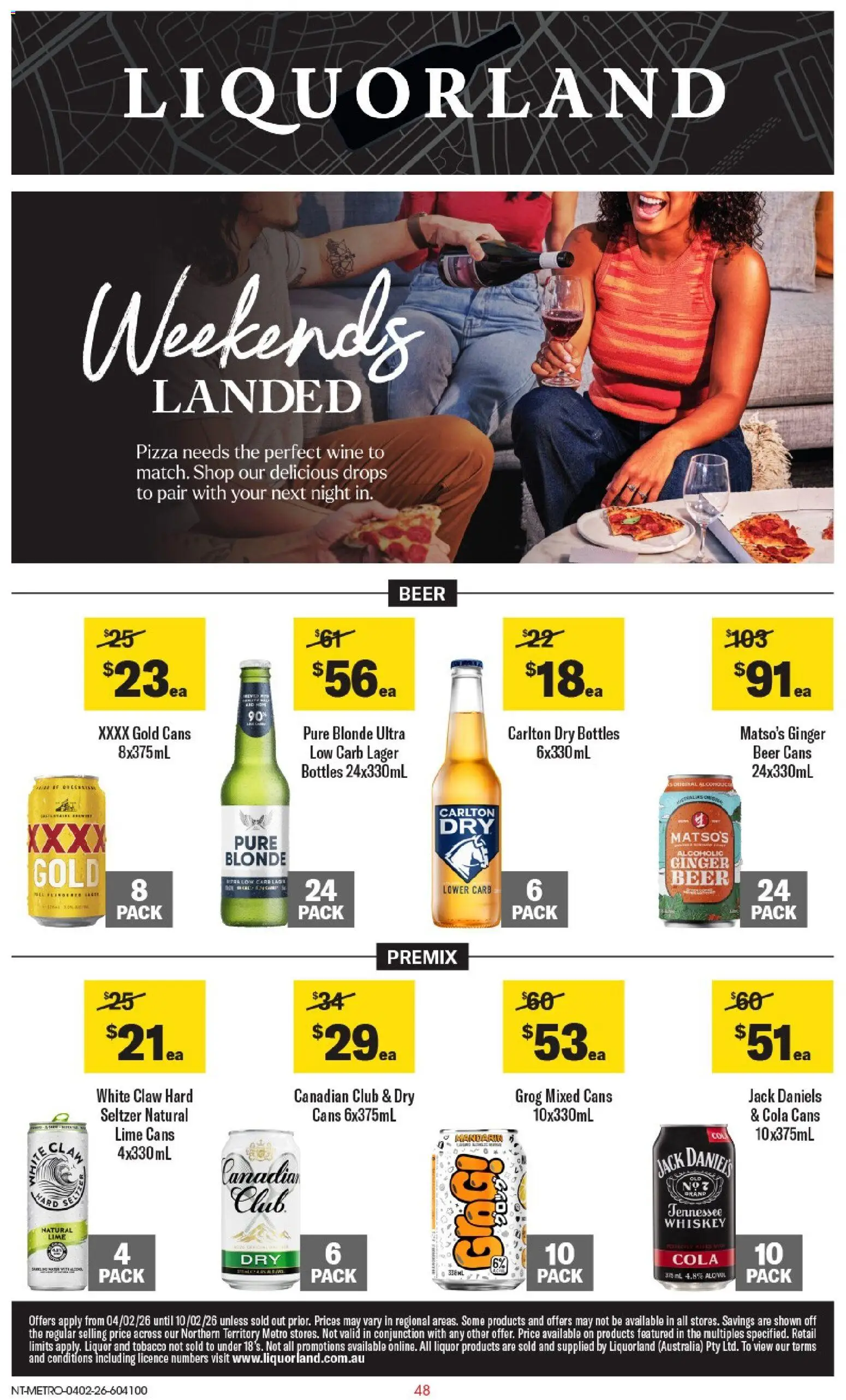 Coles catalogue - valid from 04.02.2026 | Page: 49 | Products: Ginger, Pizza, Beer, Lime
