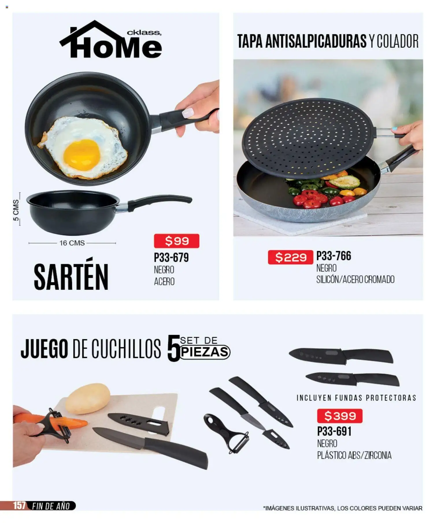 Nuevas ofertas de Cklass válidas en toda la República Mexicana desde el 15.12.2025. ¡Encuentra las mejores ofertas en Cklass catálogo Rebajas fin de año calzado! | Página: 459 | Productos: Colador, Juego, Sartén