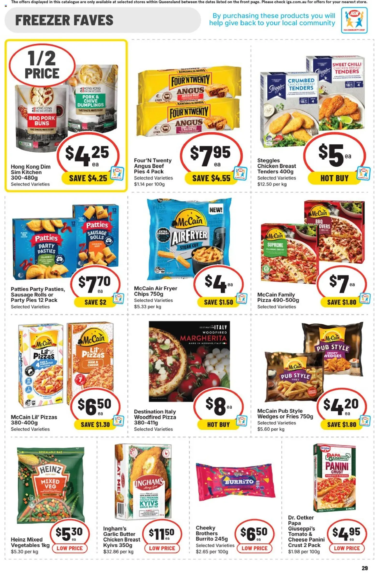 IGA catalogue - valid from 11.03.2026 | Page: 31 | Products: Cheese, Chicken, Steak, Sausage