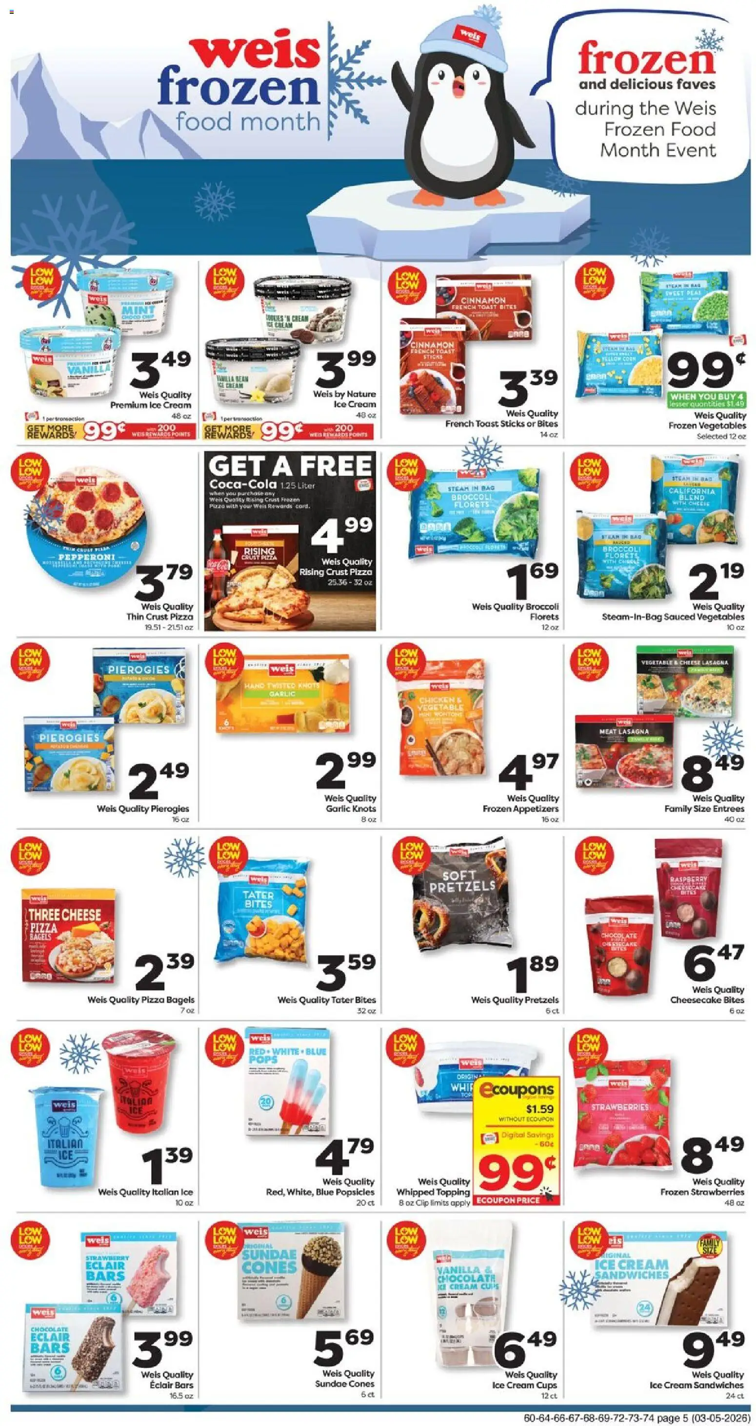 Weis Weekly Circular - NY - valid from 05.03.2026 | Page: 5 | Products: Chocolate, Cream, Raspberry, Bag