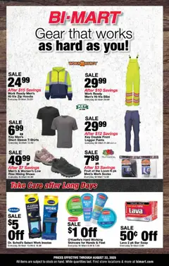 Preview of Bi-Mart weekly ads valid from 11.08.2025