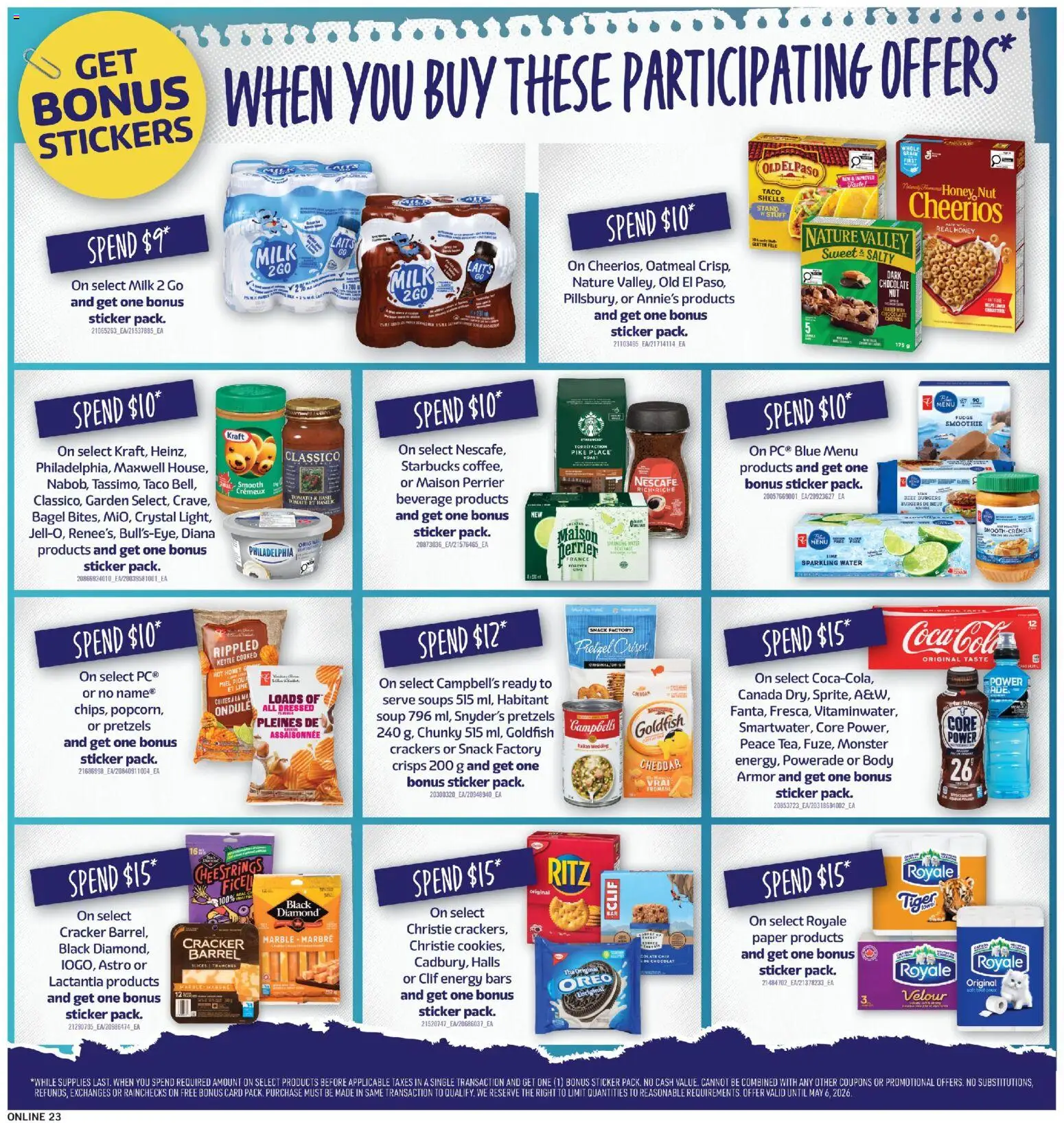 Fortinos flyer valid from 30.04.2026 | Page: 23 | Products: Kettle, Milk, Chocolate