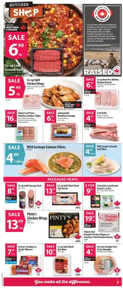 Preview of Co-op Lean Ground Beef, Ground In-store by Your Local Butcher Value Pack from shop Co-op Food valid from 05.03.2026 | Page: 5