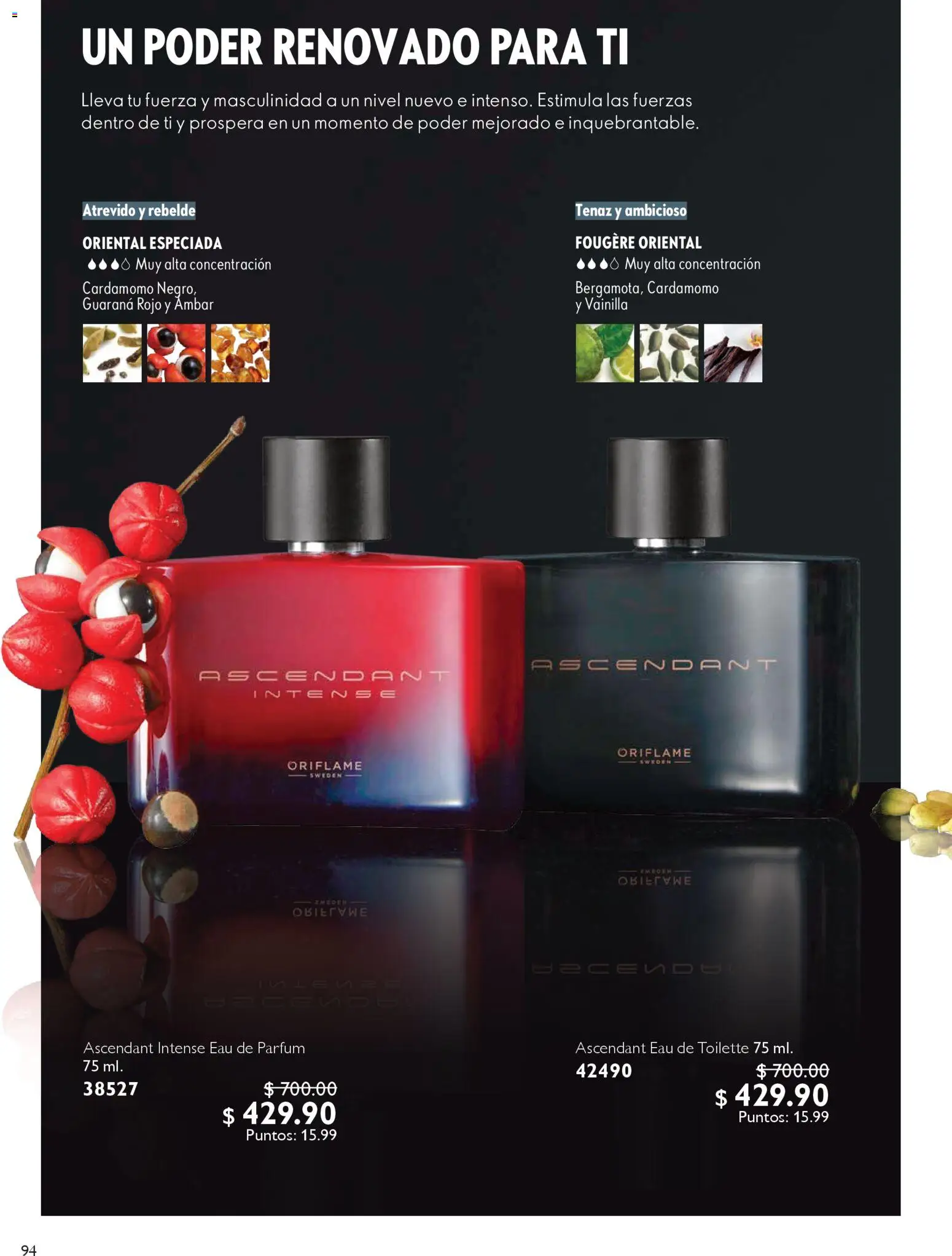 Nuevas ofertas de Oriflame válidas en toda la República Mexicana desde el 27.12.2025. ¡Encuentra las mejores ofertas en Oriflame campaña 1 2026! | Página: 94 | Productos: Eau de toilette