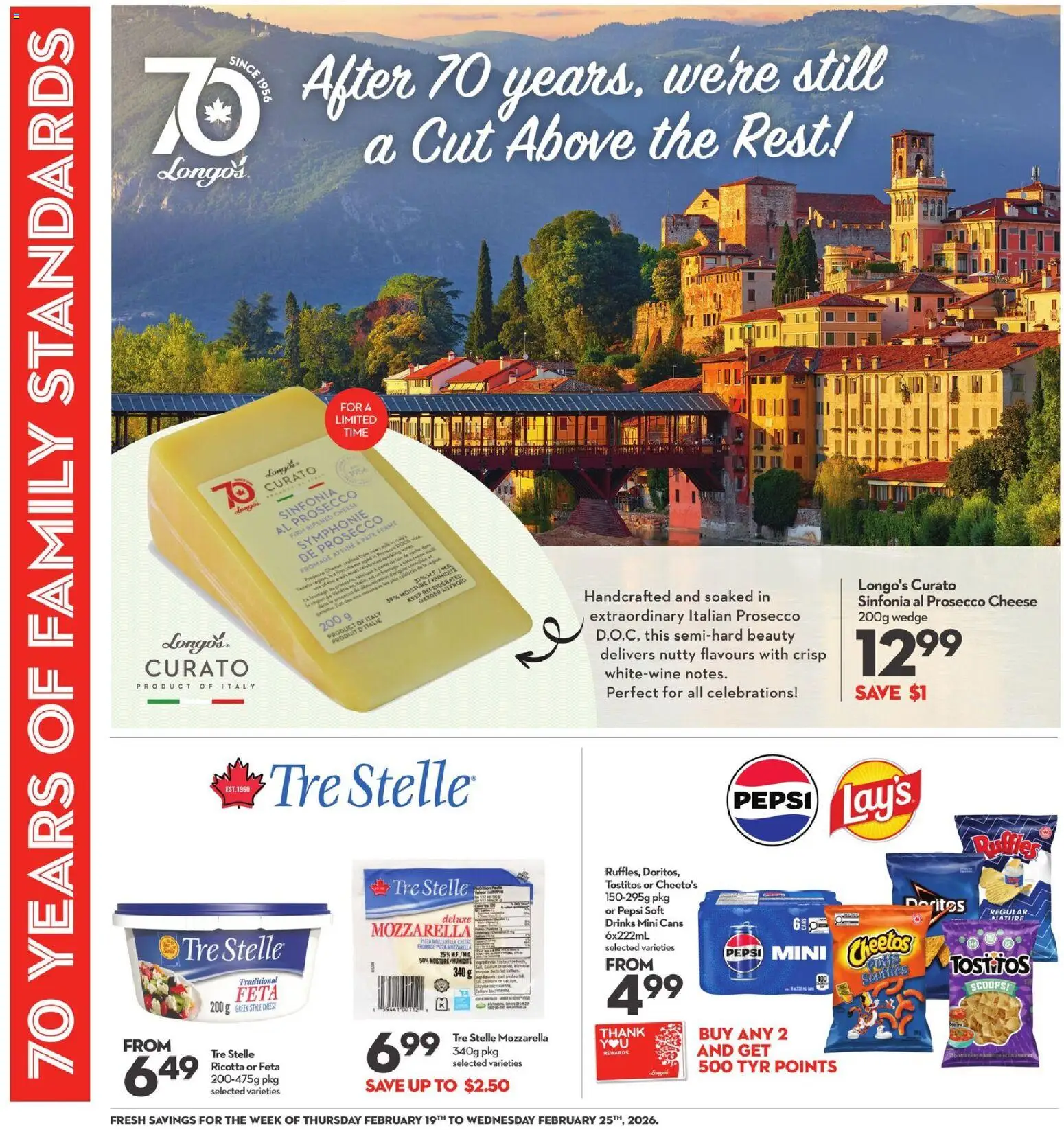 Longo's flyer valid from 19.02.2026 | Page: 7 | Products: Cheese