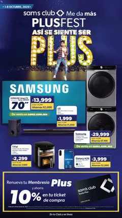 Vista previa de Sam's Club - Catálogo Plus Fest Nacional, nuevo folleto de la tienda, válido en México a partir del 01.10.2025
