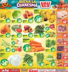 Vista previa de Casa Ley folleto Las ofertas de frutas y verdunas La Paz, nuevo folleto de la tienda, válido en México a partir del 19.03.2026