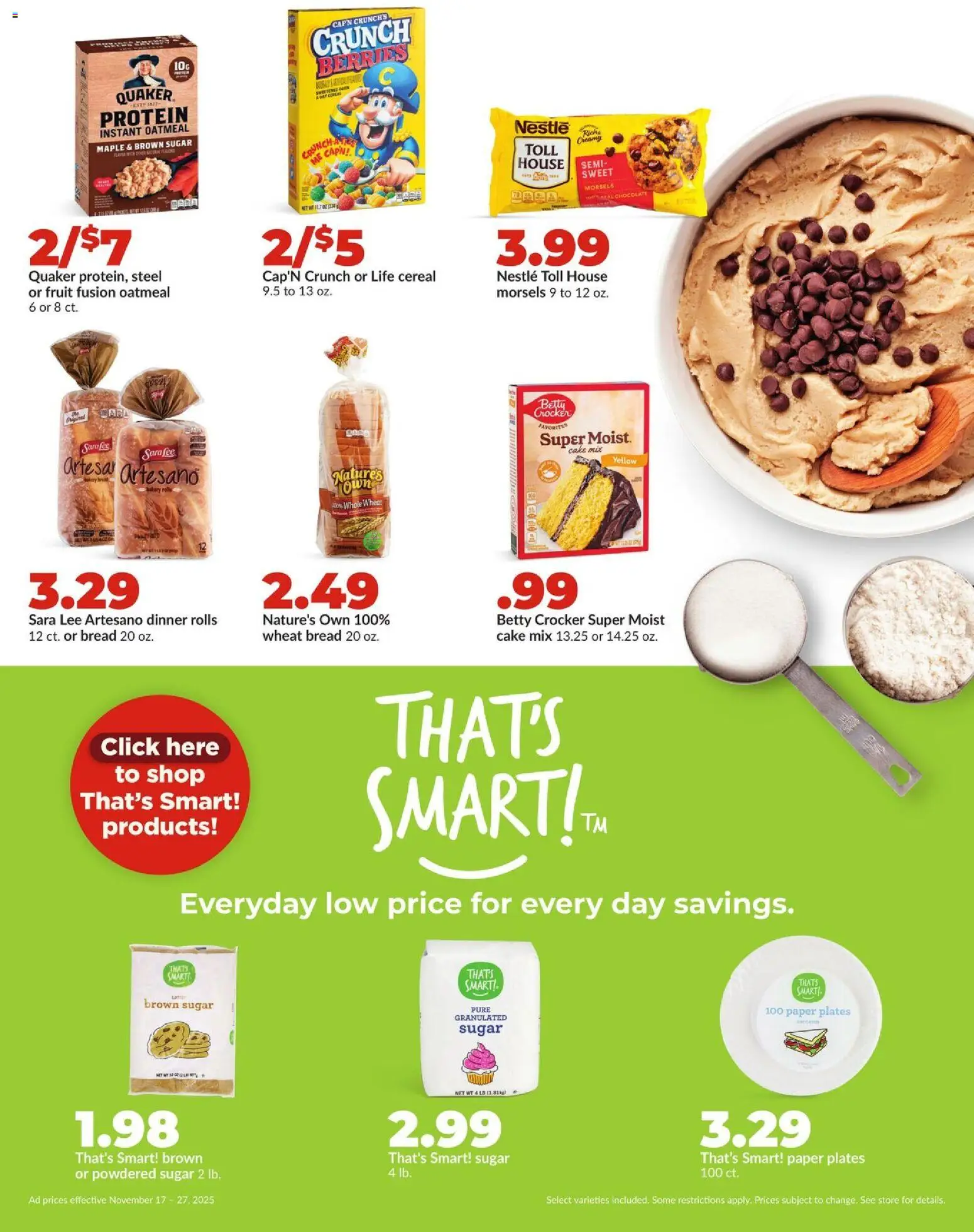 HyVee Weekly Ad - valid from 17.11.2025 | Page: 28 | Products: Berries, Bread, Chocolate, Sugar