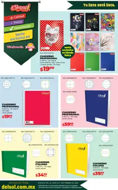 Nuevas ofertas de Del Sol y Woolworth válidas en toda la República Mexicana desde el 26.06.2025. ¡Encuentra las mejores ofertas en Del Sol y Woolworth catálogo Toda Tu Lista Está Lista En Tiendas! | Página: 25