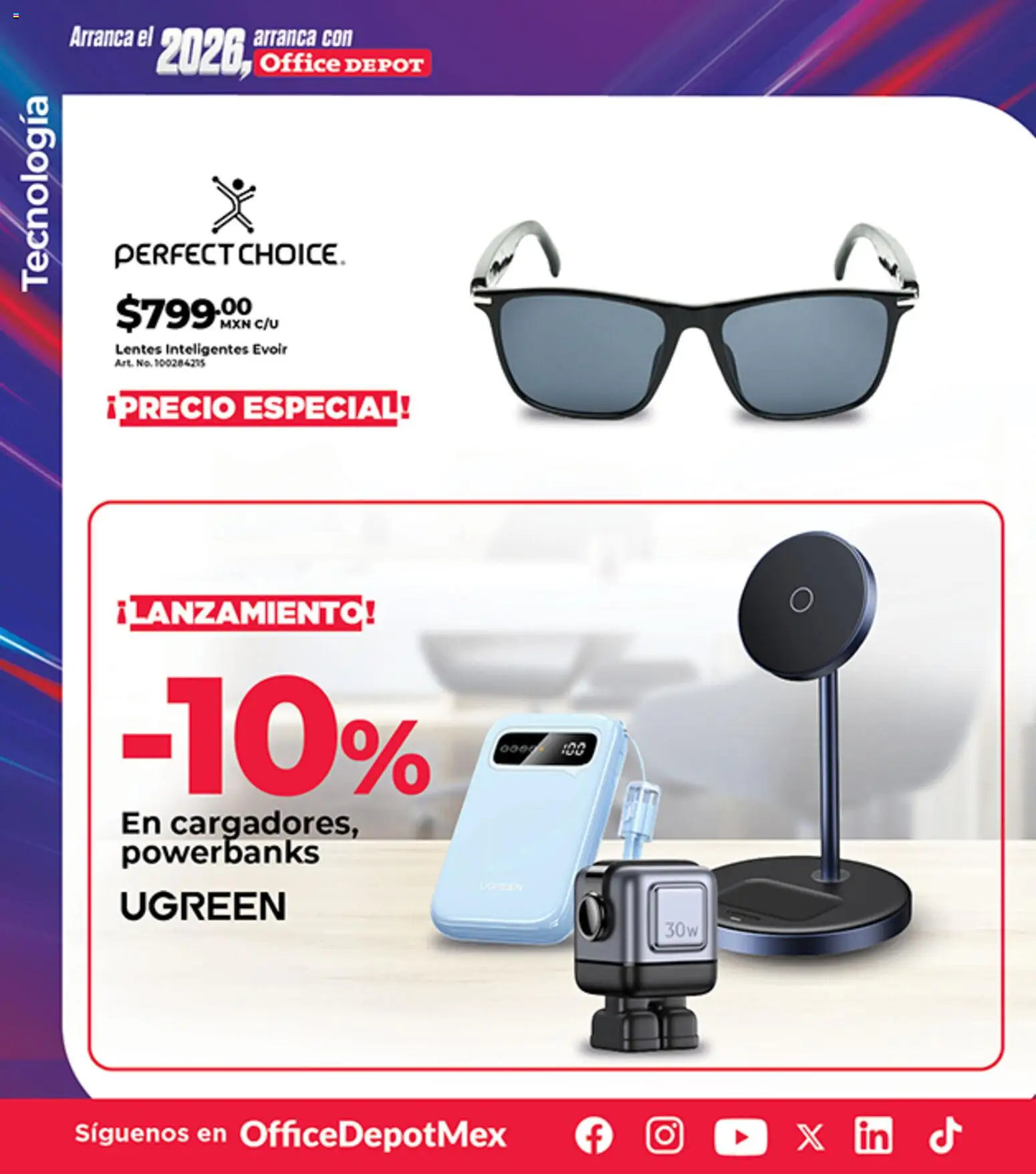 Nuevas ofertas de Office Depot válidas en toda la República Mexicana desde el 01.02.2026. ¡Encuentra las mejores ofertas en Office Depot catálogo! | Página: 9 | Productos: Lentes