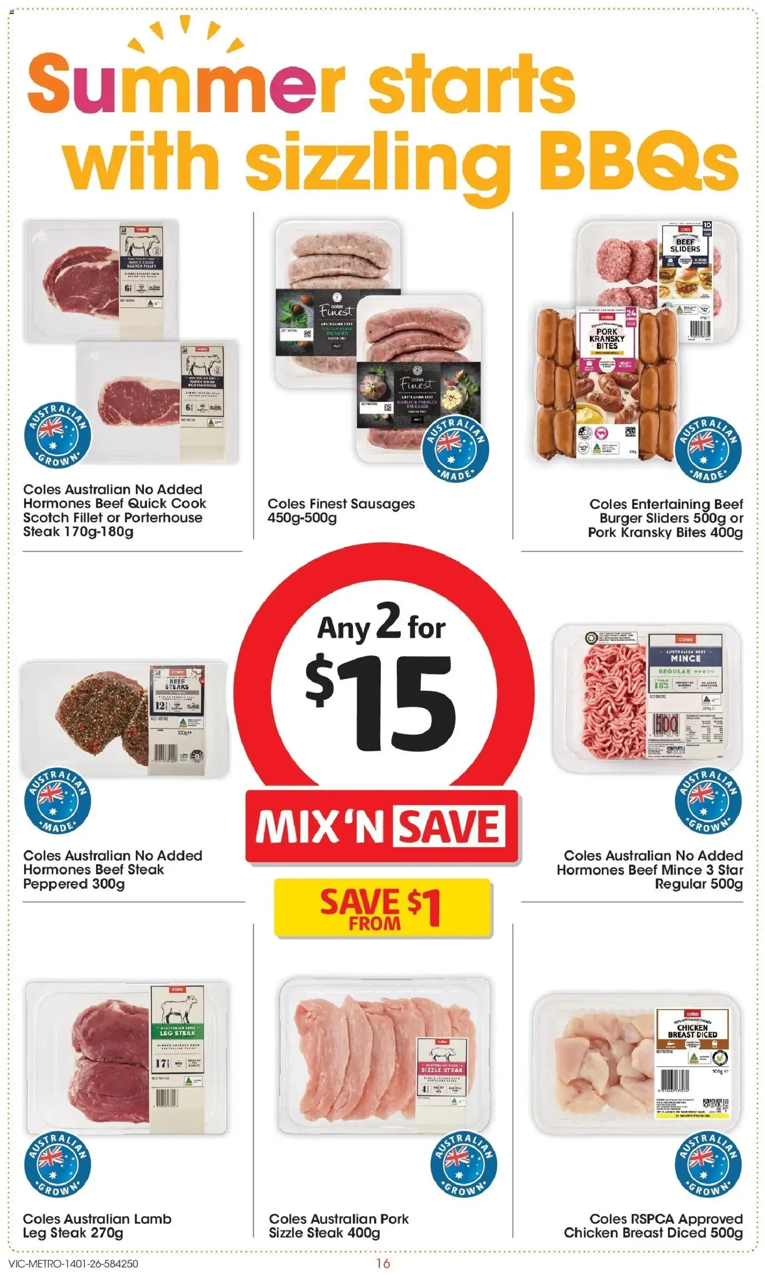 Coles catalogue - valid from 14.01.2026 | Page: 16 | Products: Lamb, Beef, Scotch, Parsley