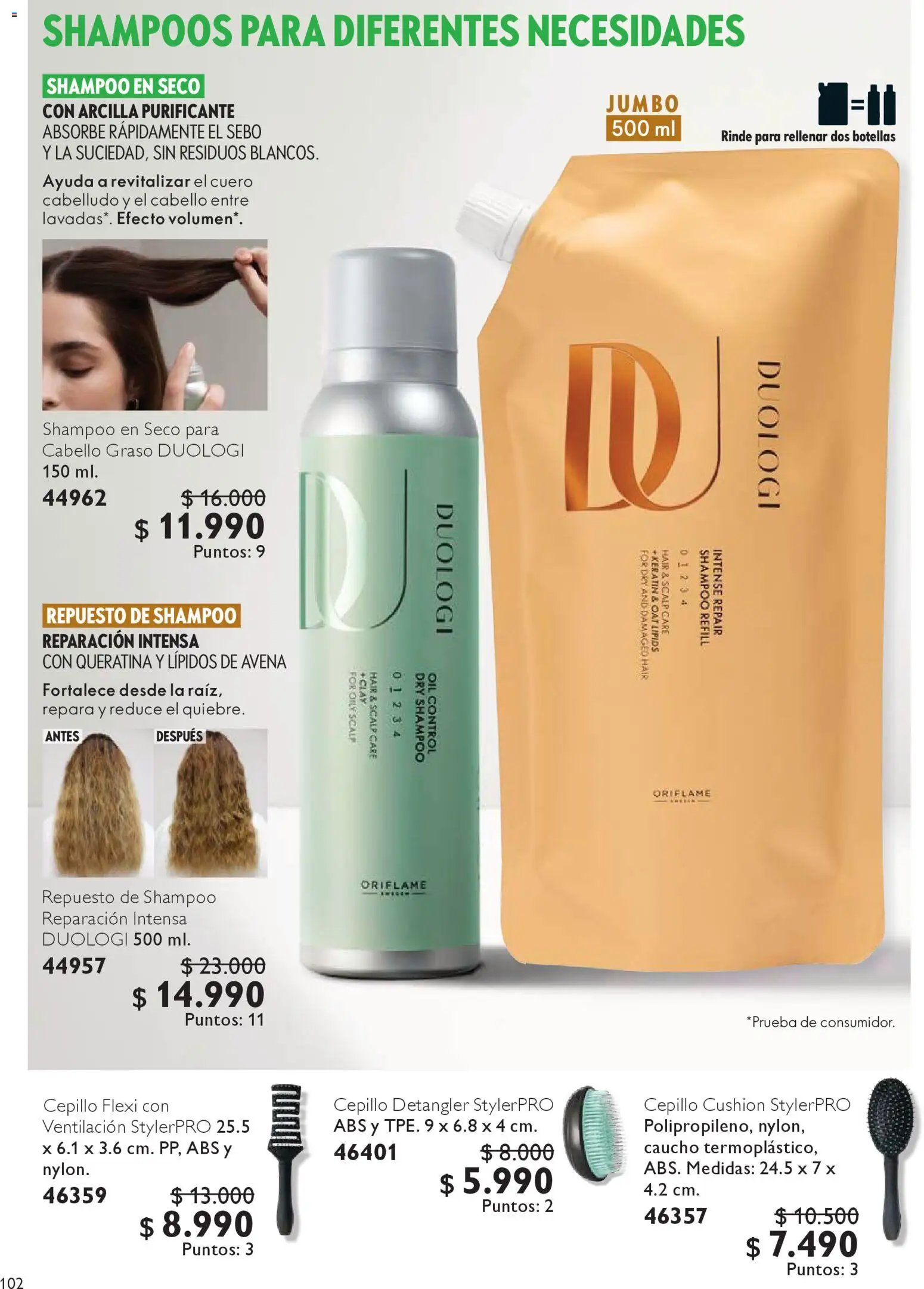 Oriflame catálogo │ válido desde el 25.10.2025 | Página: 102 | Productos: Avena, Cepillo, Shampoo