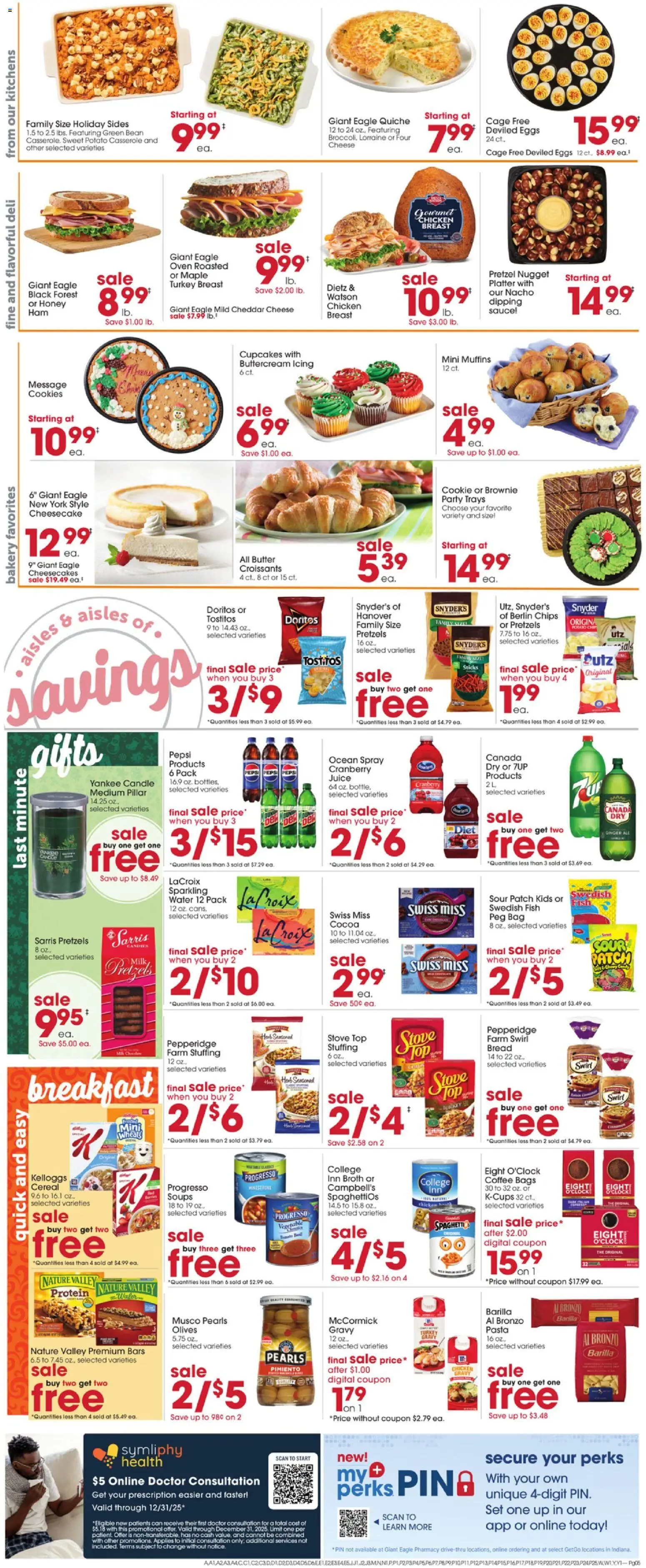 Giant Eagle Weekly Ad - valid from 18.12.2025 | Page: 5 | Products: Bread, Coffee, Chips, Stove