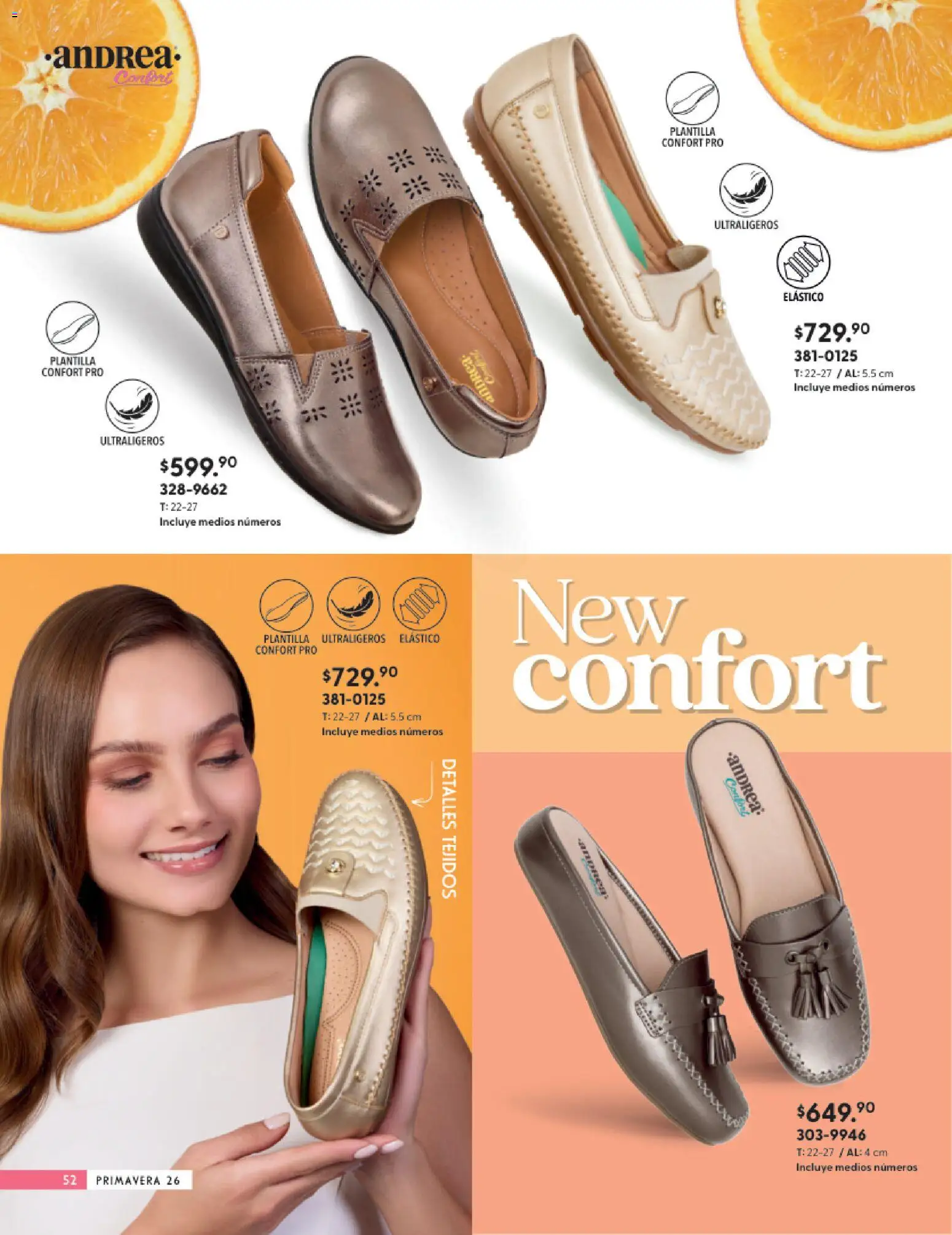 Nuevas ofertas de Andrea válidas en toda la República Mexicana desde el 25.01.2026. ¡Encuentra las mejores ofertas en Andrea catálogo Calzado Confort ! | Página: 52