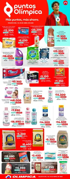 Olímpica catálogo - Más puntos, más ahorro -  Vista previa de la revista de la tienda Olímpica valido desde el 01.04.2026