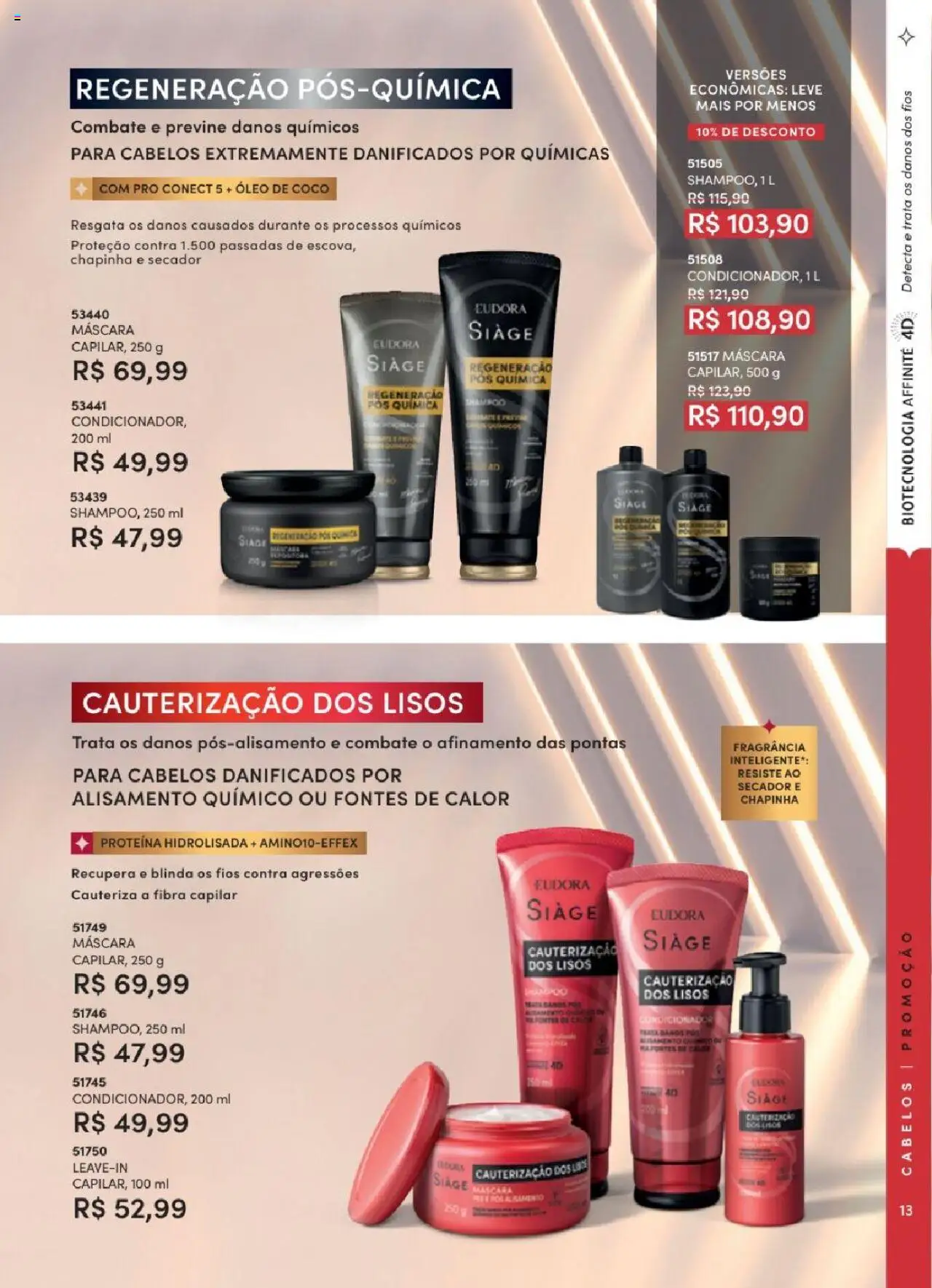 Eudora Folheto - válido de 06.06.2025 | Página: 13 | Produtos: Secador, Fragrância, Óleo, Óleo de coco