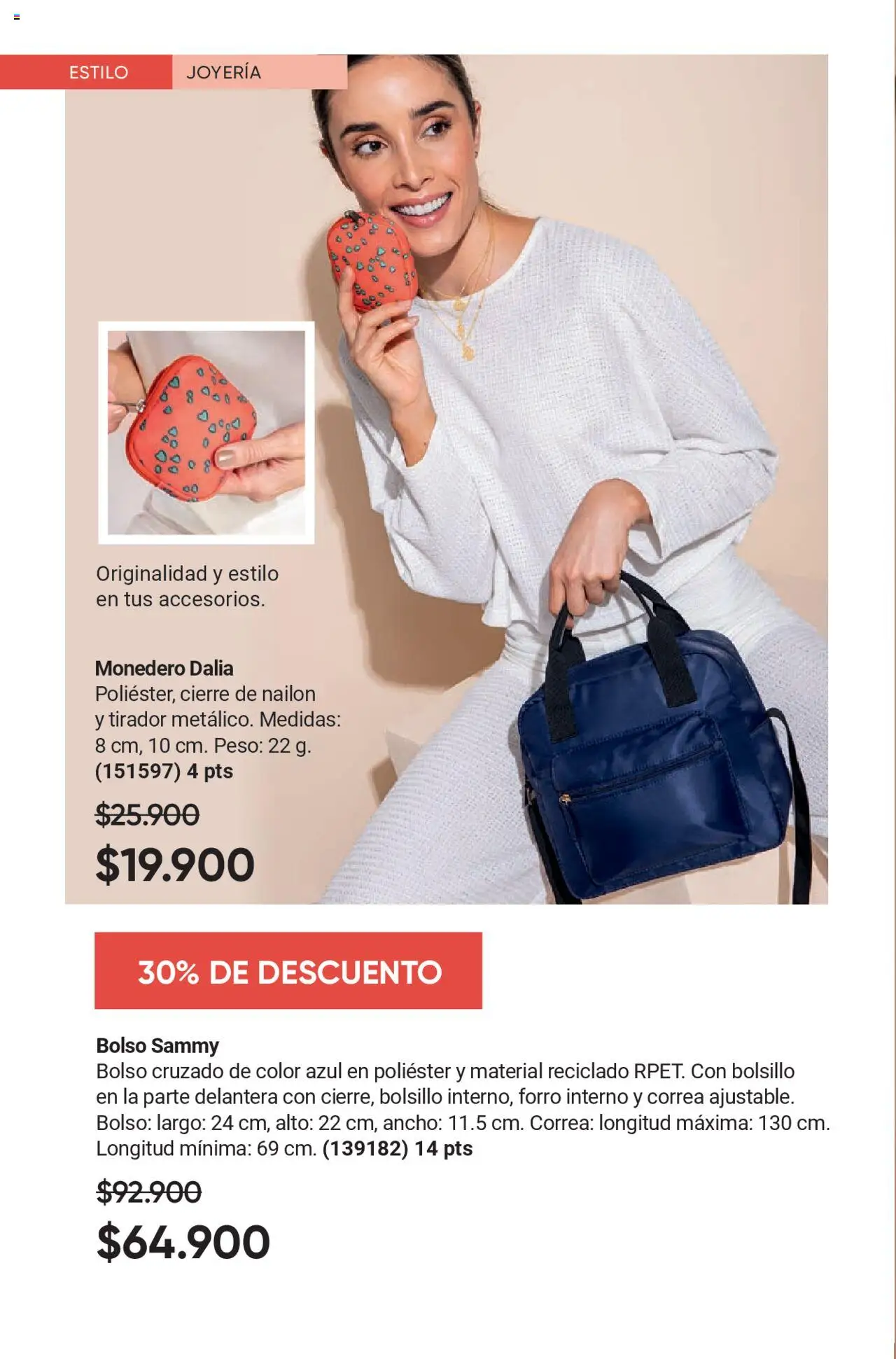 Avon revista - valida desde el 12.09.2025 | Página: 46 | Productos: Bolso, Peso, Monedero
