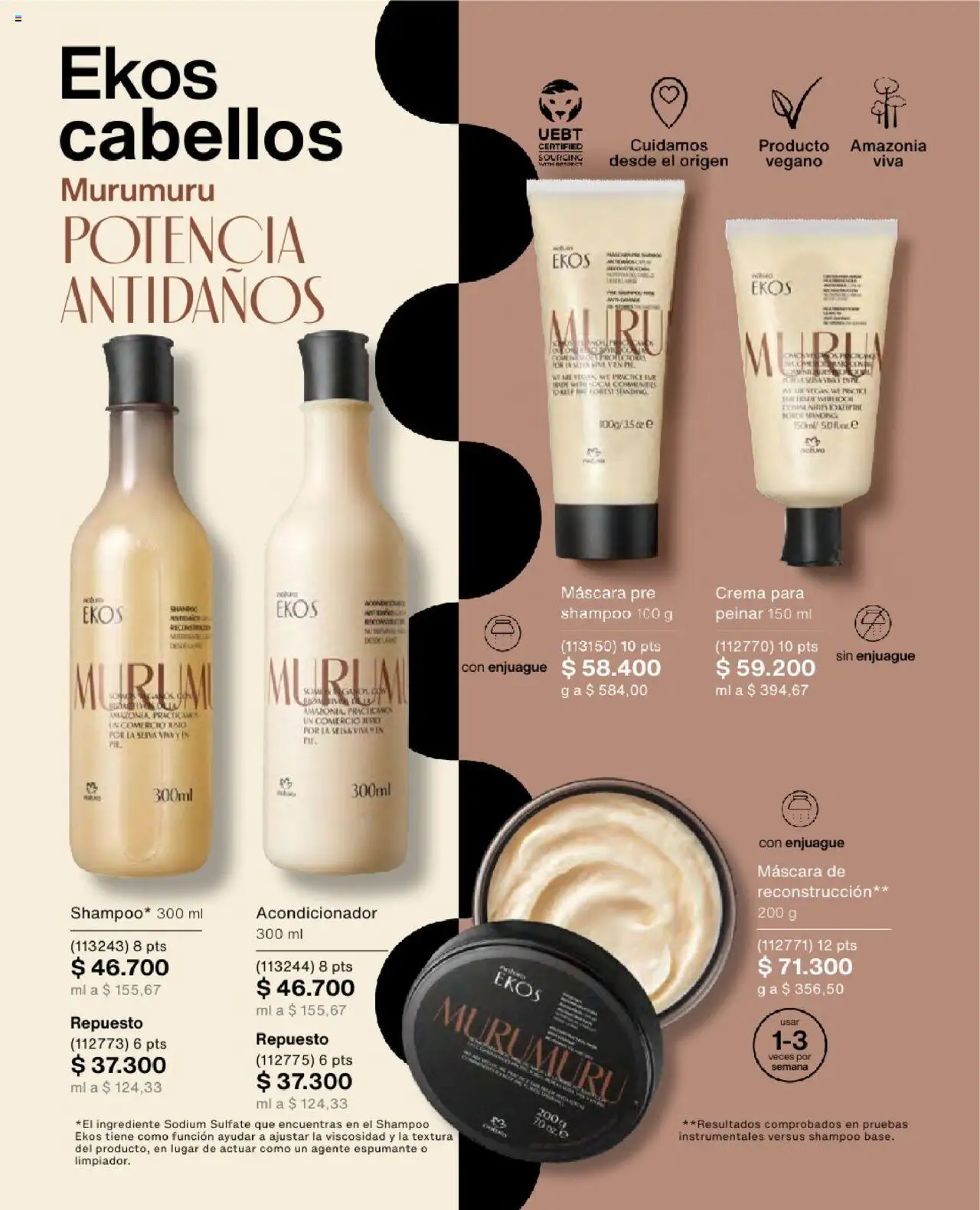 Natura revista - valida desde el 23.07.2025 | Página: 157 | Productos: Crema, Shampoo, Máscara, Acondicionador