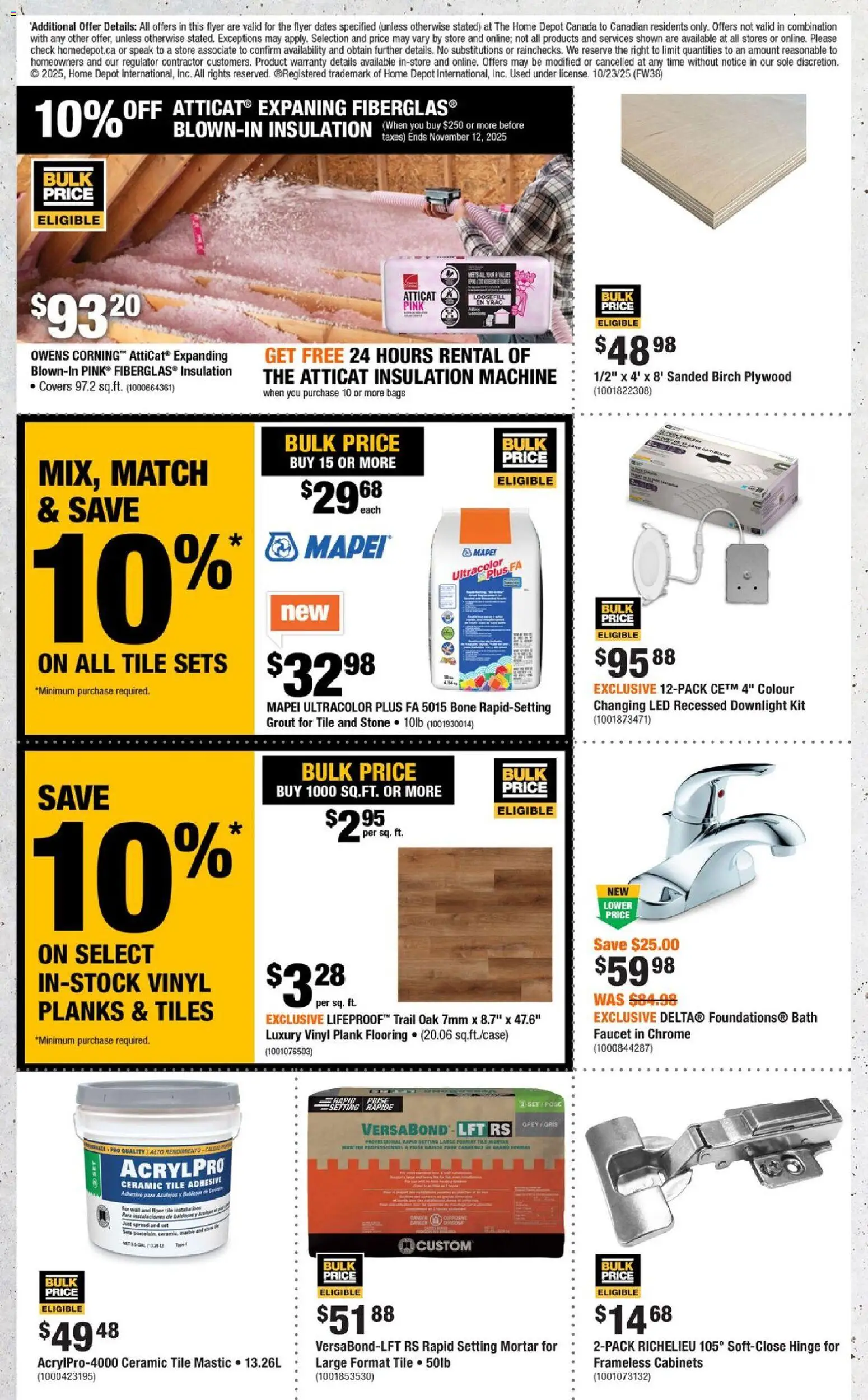 Home Depot flyer valid from 23.10.2025 | Page: 8 | Products: Bath