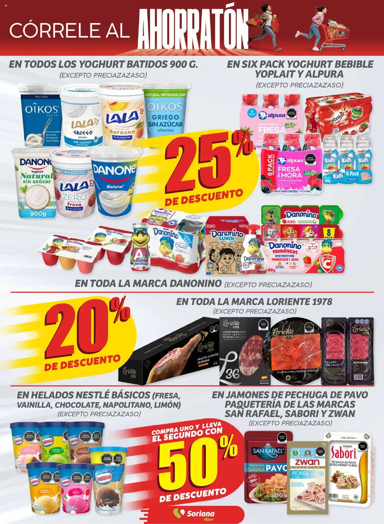 Nuevas ofertas de Soriana válidas en toda la República Mexicana desde el 15.11.2025. ¡Encuentra las mejores ofertas en Soriana - Ahorratón Híper: Saltillo y Torreón! | Página: 3 | Productos: Durazno, Paleta, Limón, Salami