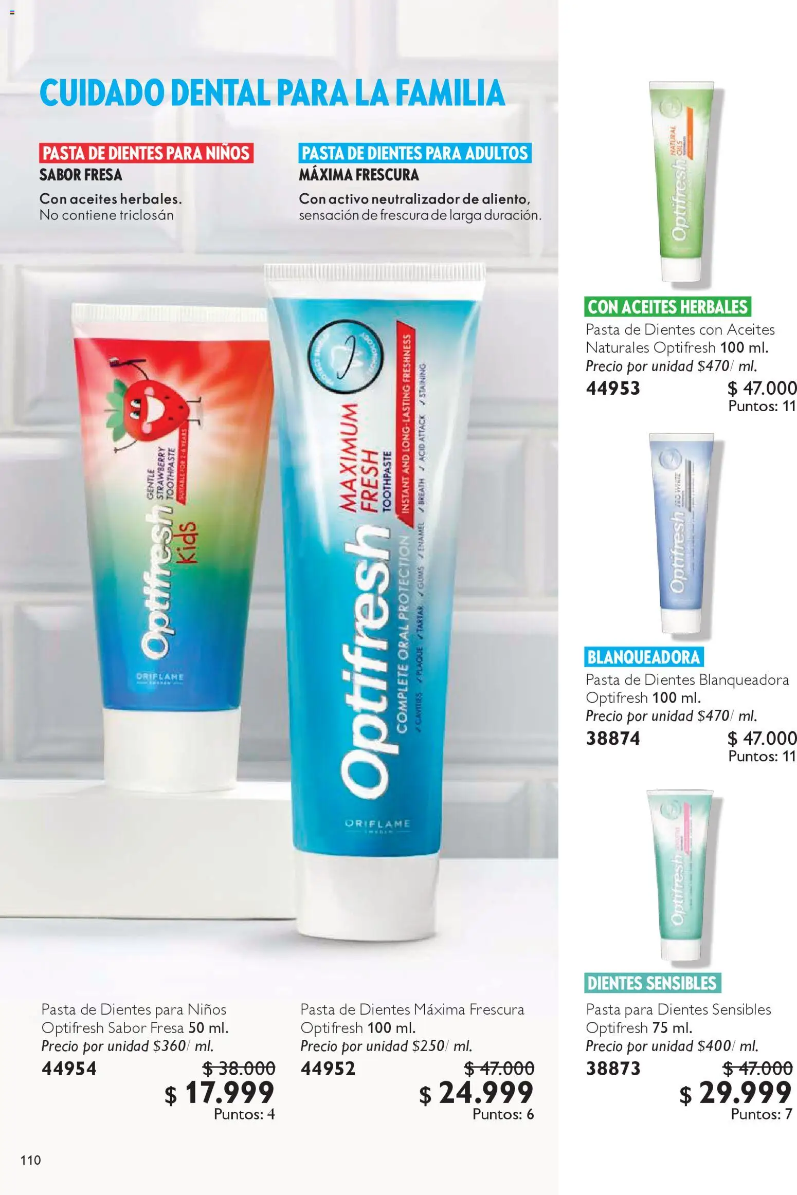 Oriflame revista - valida desde el 25.10.2025 | Página: 110 | Productos: Pasta, Fresa