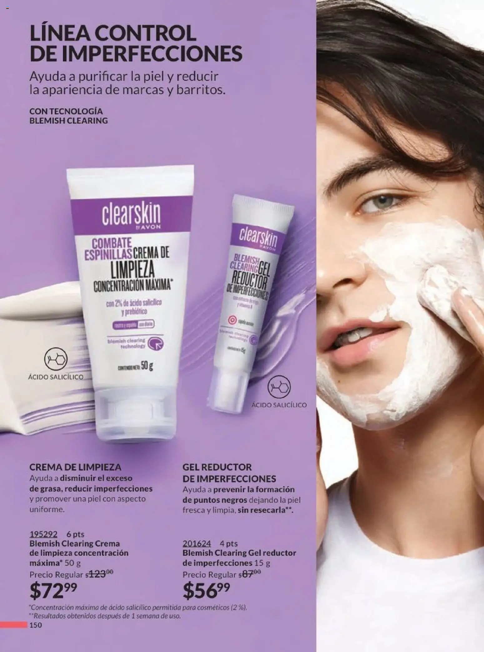 Nuevas ofertas de AVON válidas en toda la República Mexicana desde el 20.12.2025. ¡Encuentra las mejores ofertas en AVON campaña 1 2026! | Página: 157 | Productos: Crema de limpieza, Crema