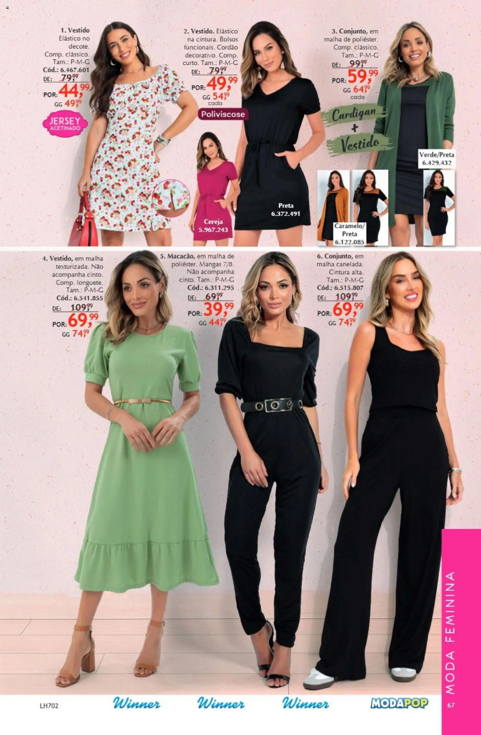 Quatro Estações Folheto - válido de 01.01.2026 | Página: 67 | Produtos: Cereja, Mangas, Cinto, Vestido