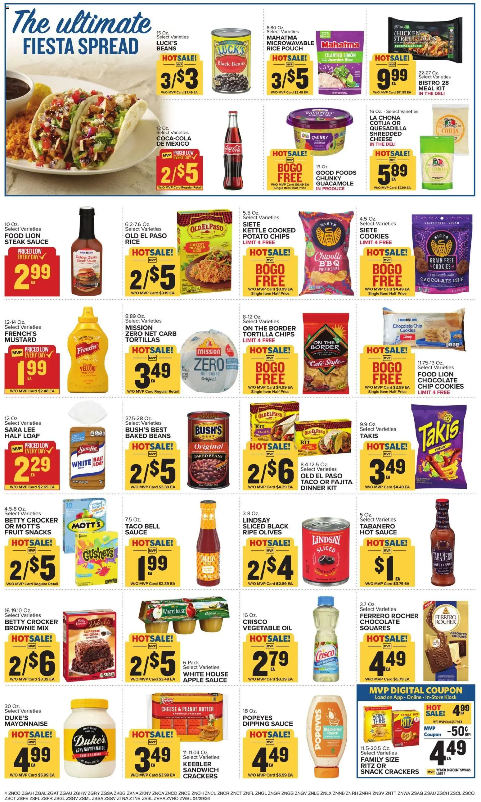 Food Lion Weekly Ad - valid from 29.04.2026 | Page: 8 | Products: Butter, Cheese, Oil, Mayonnaise