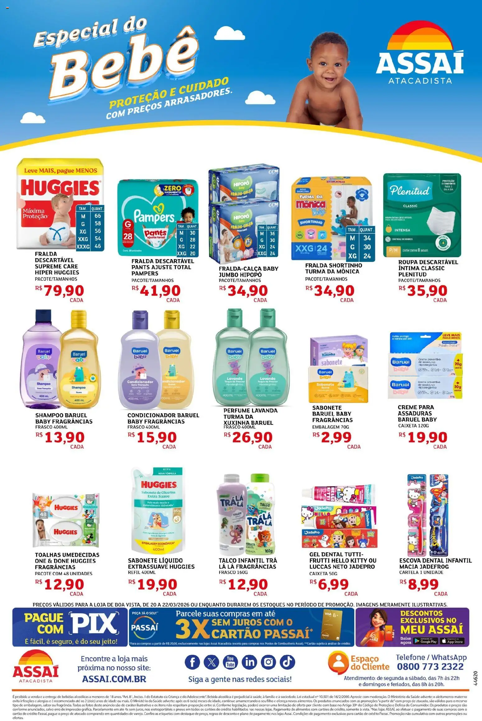 Assaí Atacadista Folheto - válido de 20.03.2026 | Página: 4 | Produtos: Pampers, Perfume, Pneus, Creme