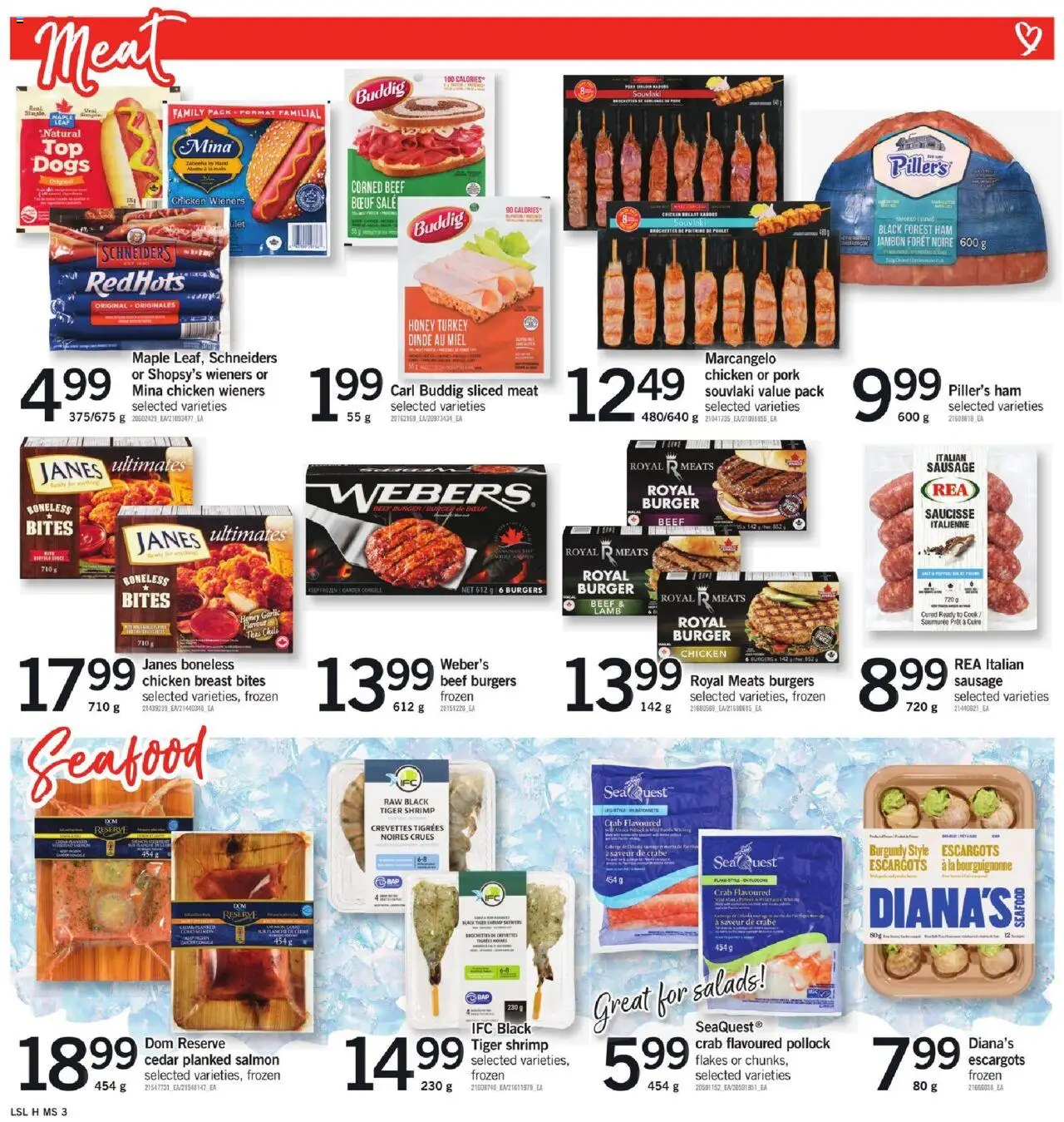 Loblaws flyer valid from 28.08.2025 | Page: 8 | Products: Flakes, Turkey, Chicken, Pork