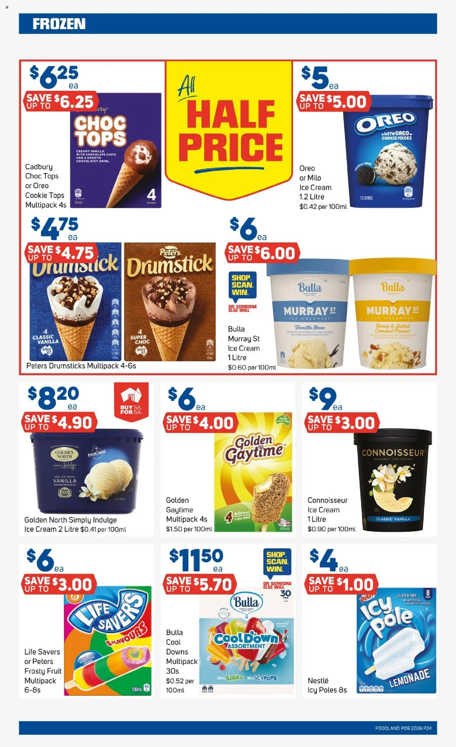 Foodland catalogue - valid from 25.02.2026 | Page: 24 | Products: Honey, Chips, Cream, Ice cream