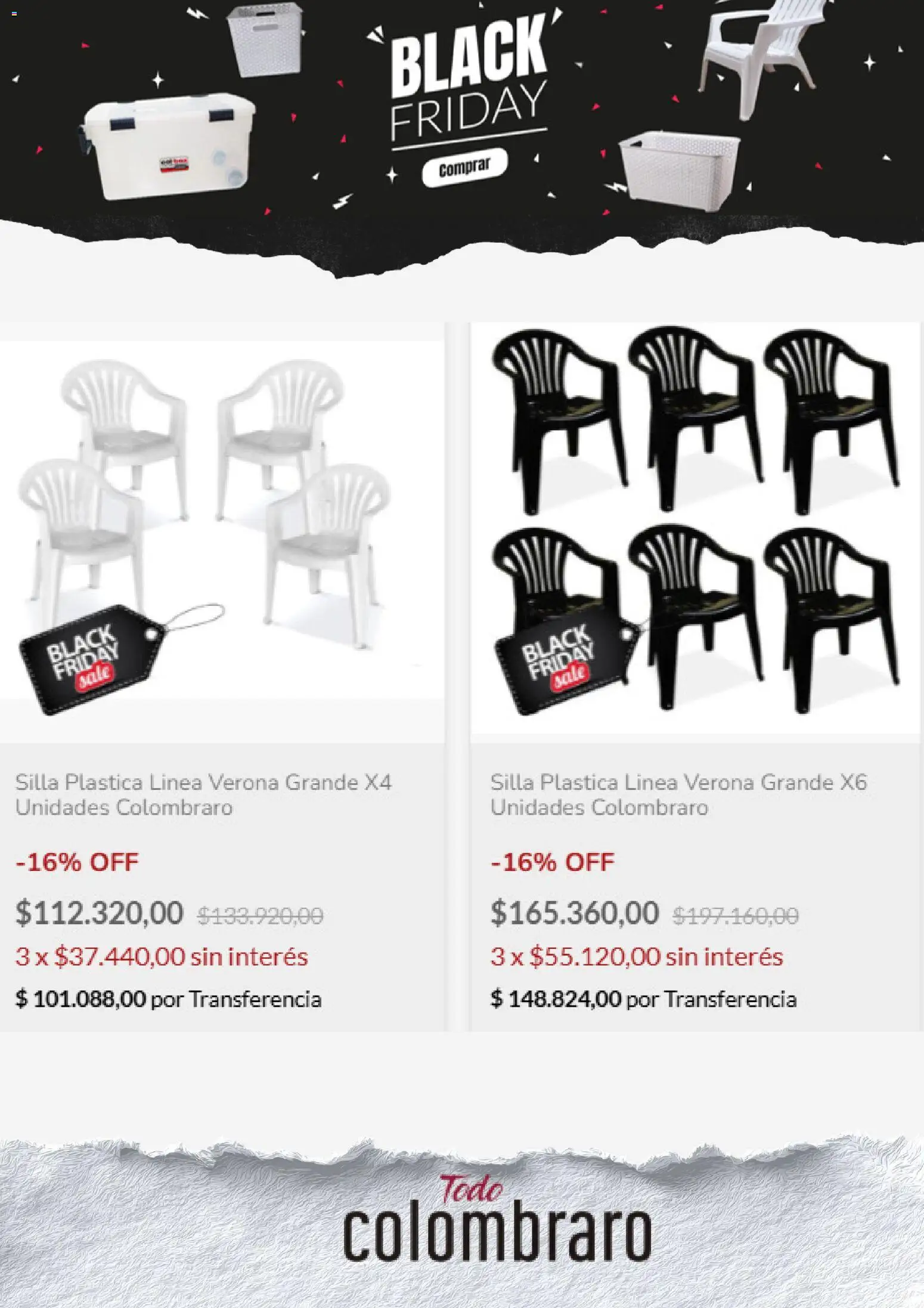 Colombraro Black Friday │ válido desde el 28.11.2025 | Página: 8 | Productos: Silla